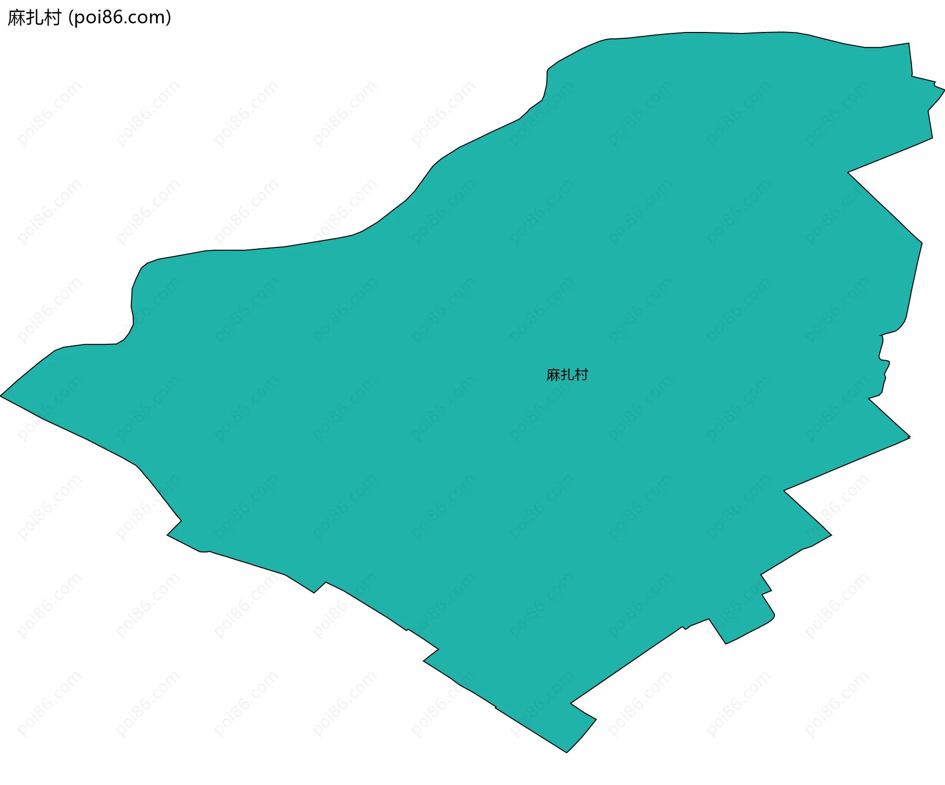 麻扎村边界地图