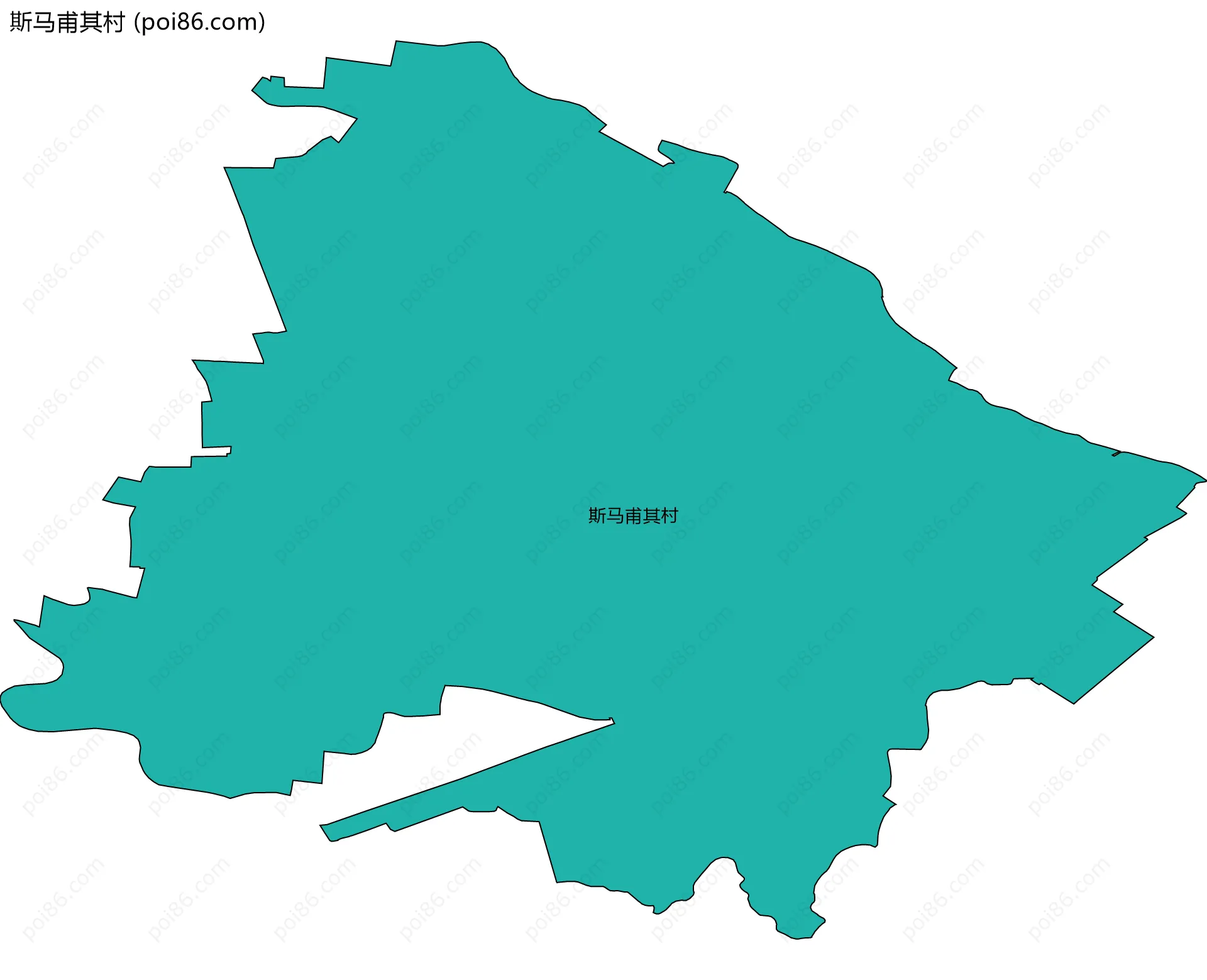 斯马甫其村边界地图
