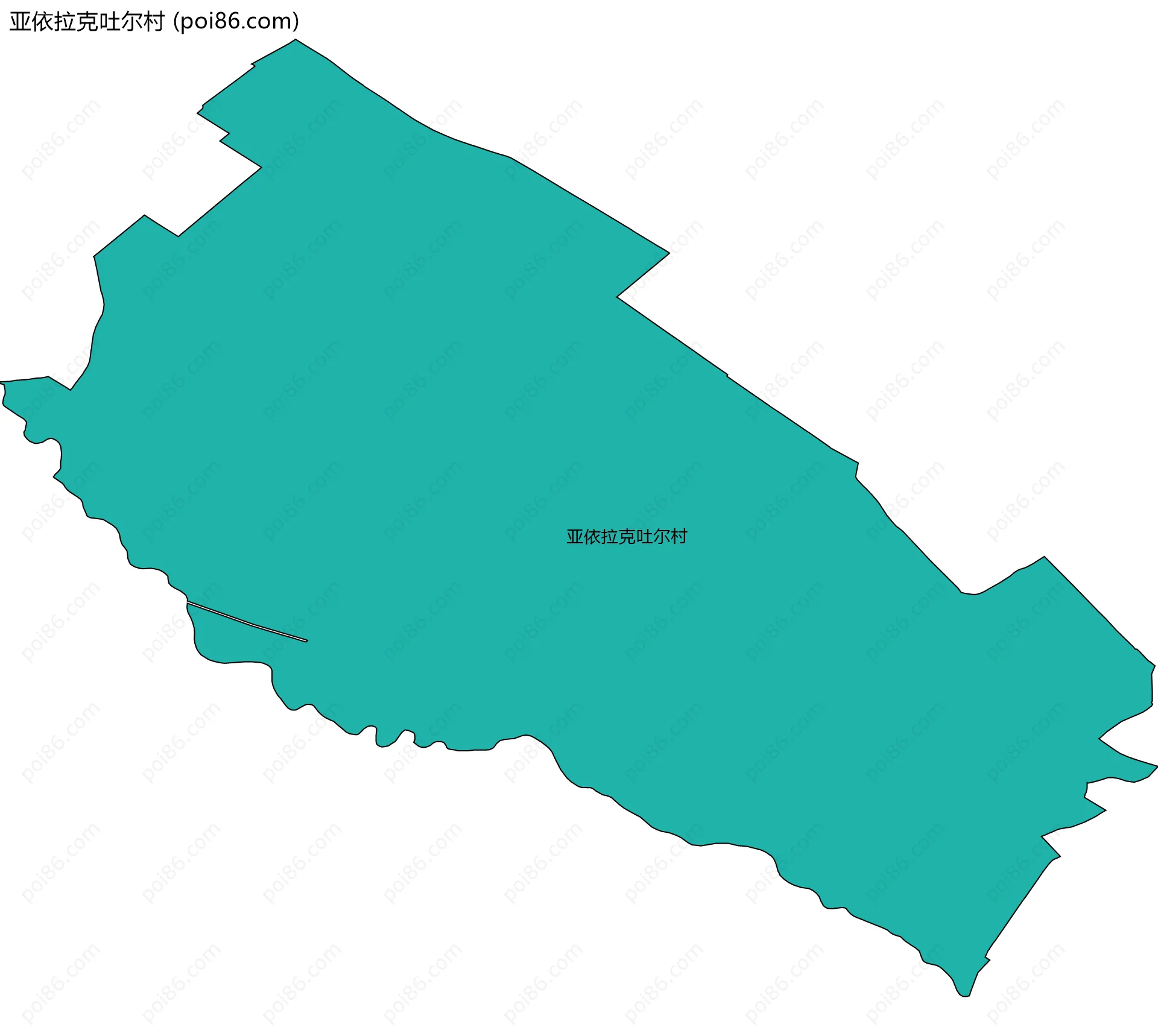 亚依拉克吐尔村边界地图