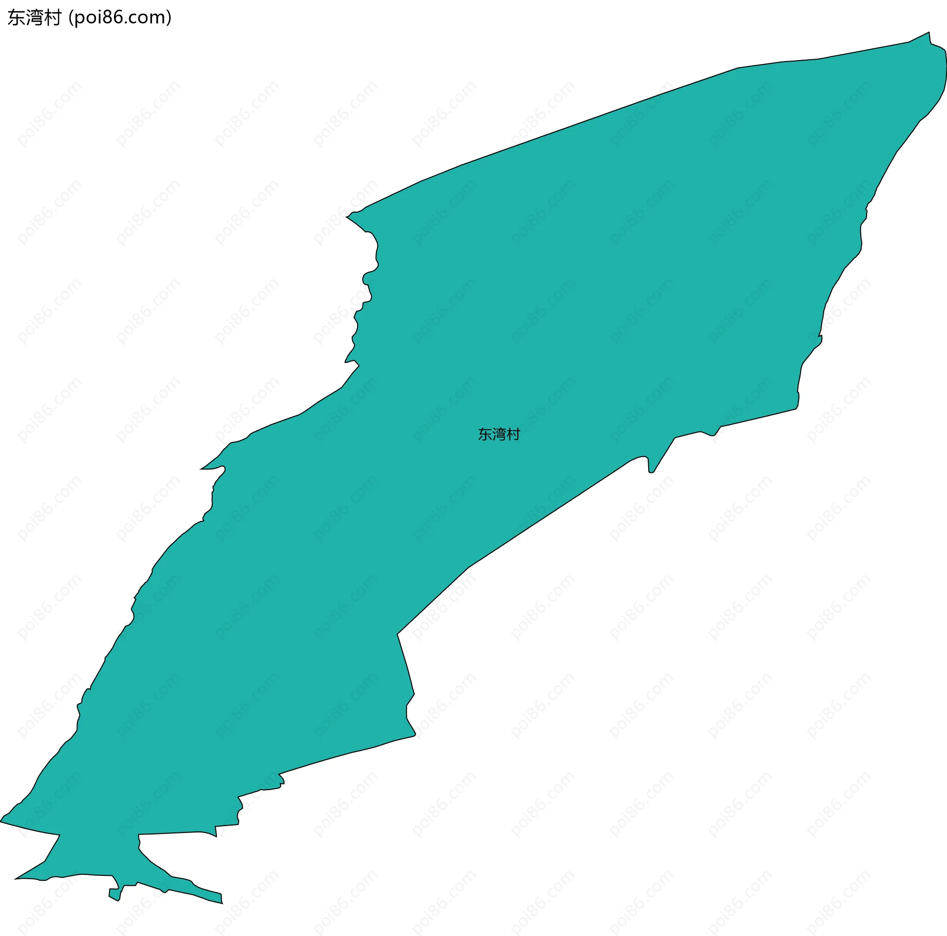 东湾村边界地图