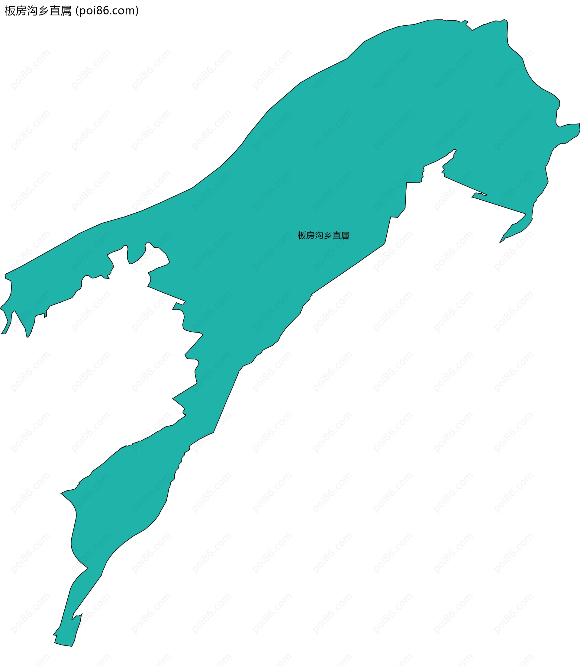 板房沟乡直属边界地图