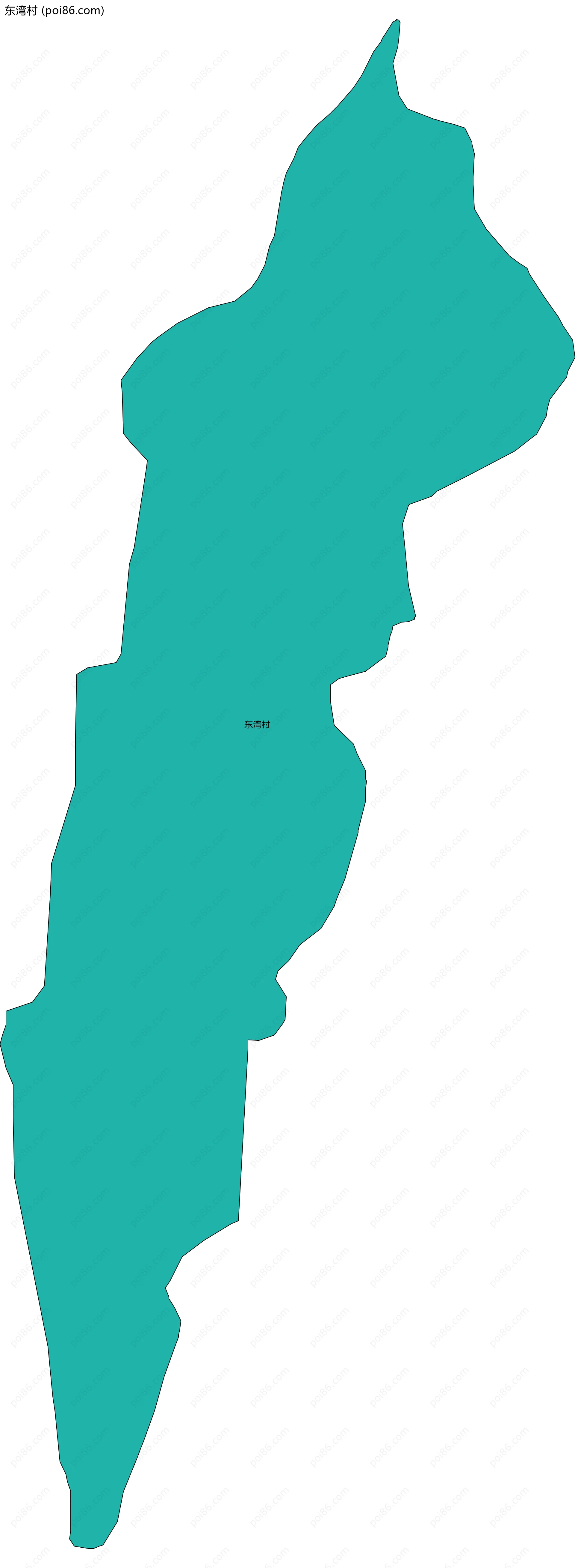 东湾村边界地图