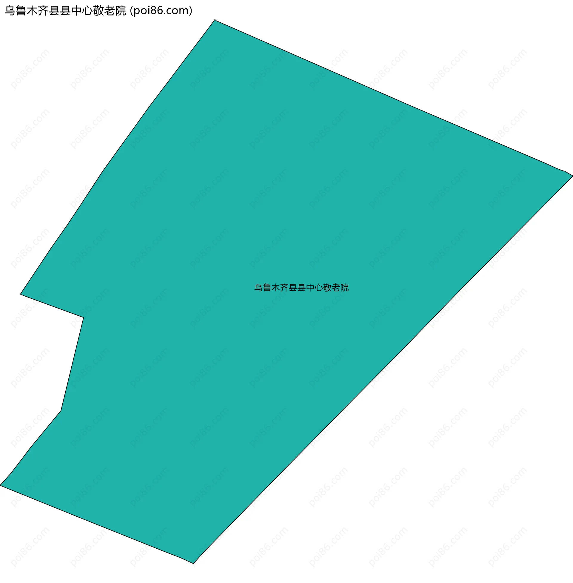 乌鲁木齐县县中心敬老院边界地图