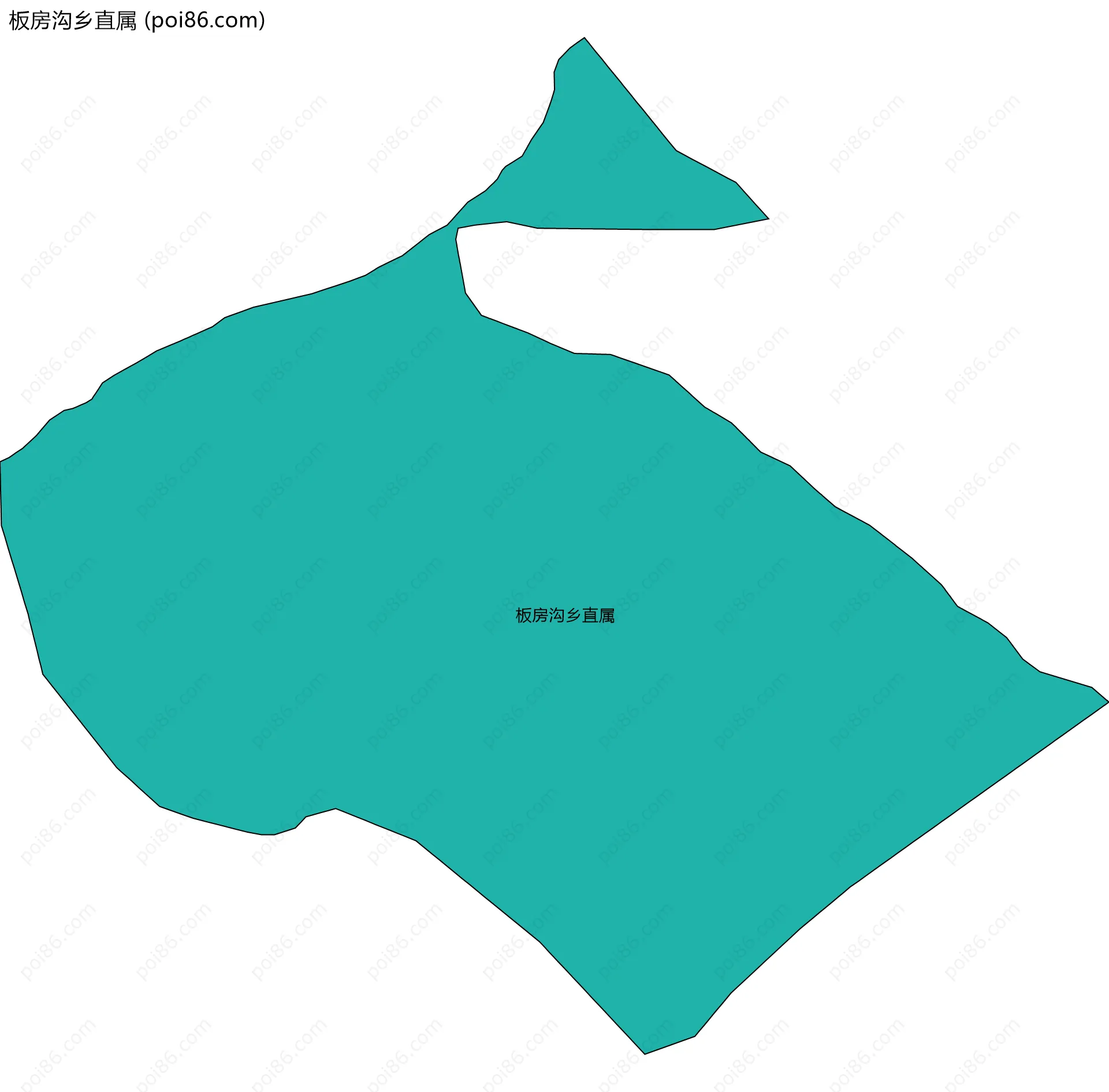板房沟乡直属边界地图
