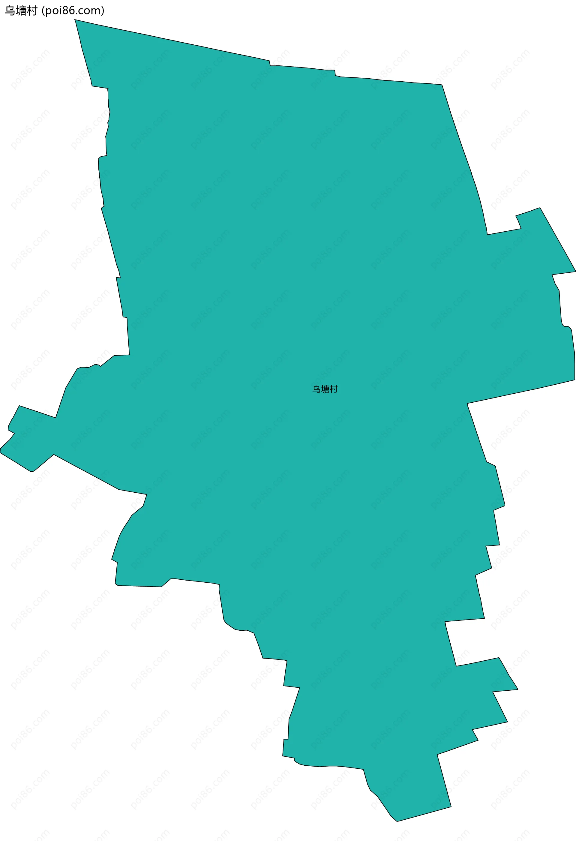 乌塘村边界地图