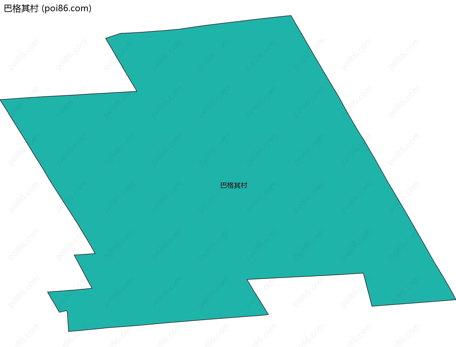巴格其村边界地图