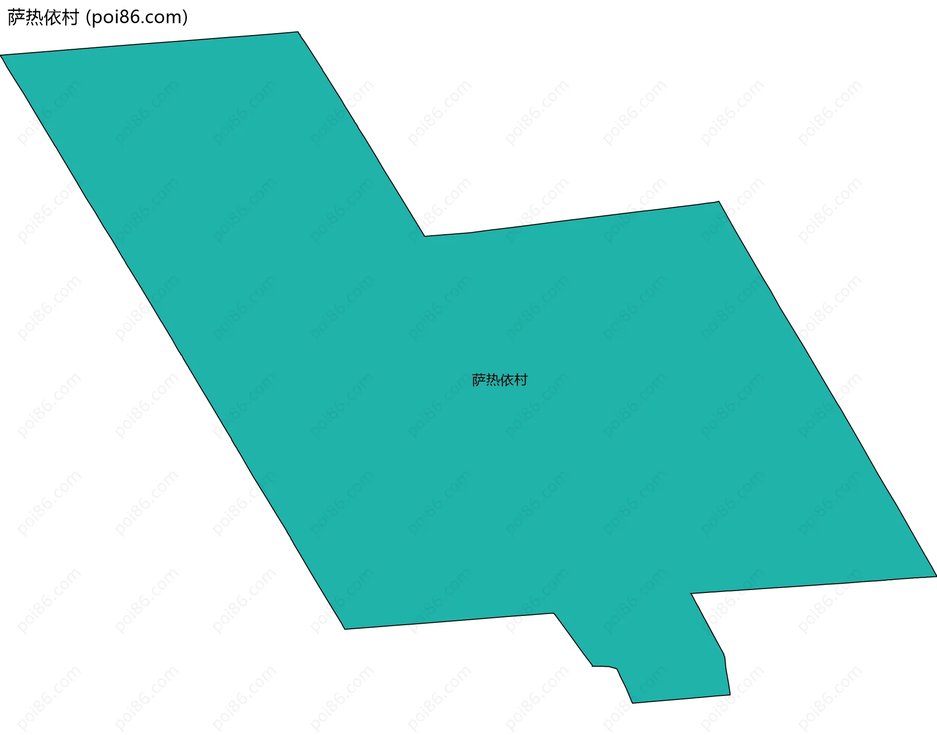 萨热依村边界地图