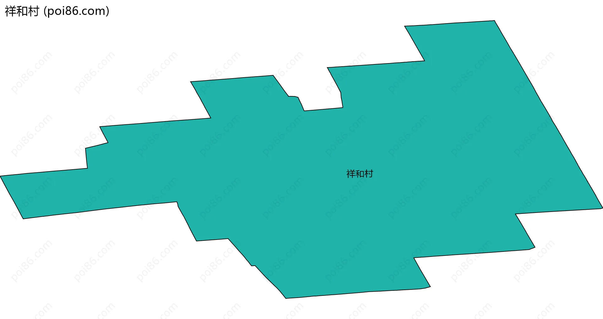 祥和村边界地图