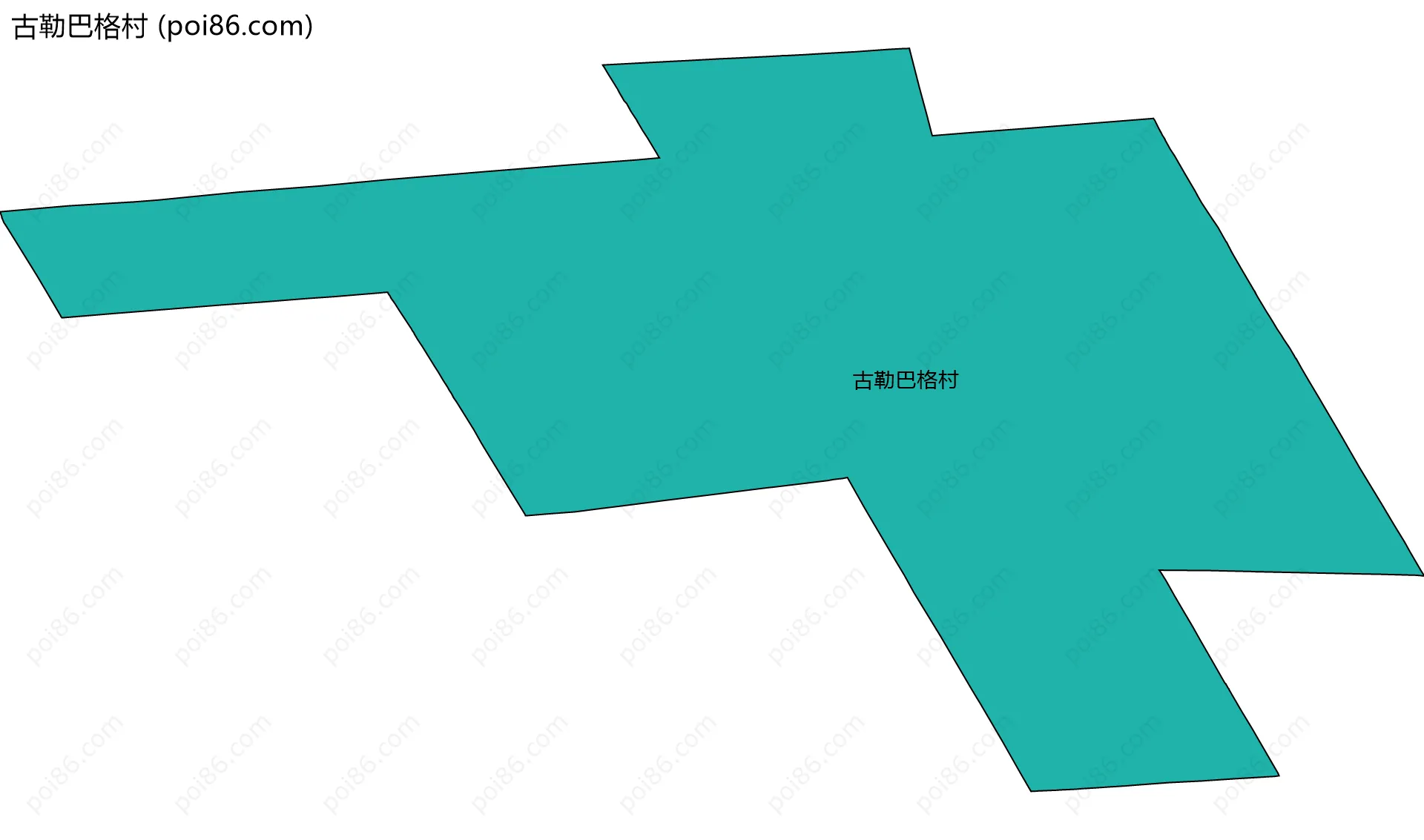 古勒巴格村边界地图