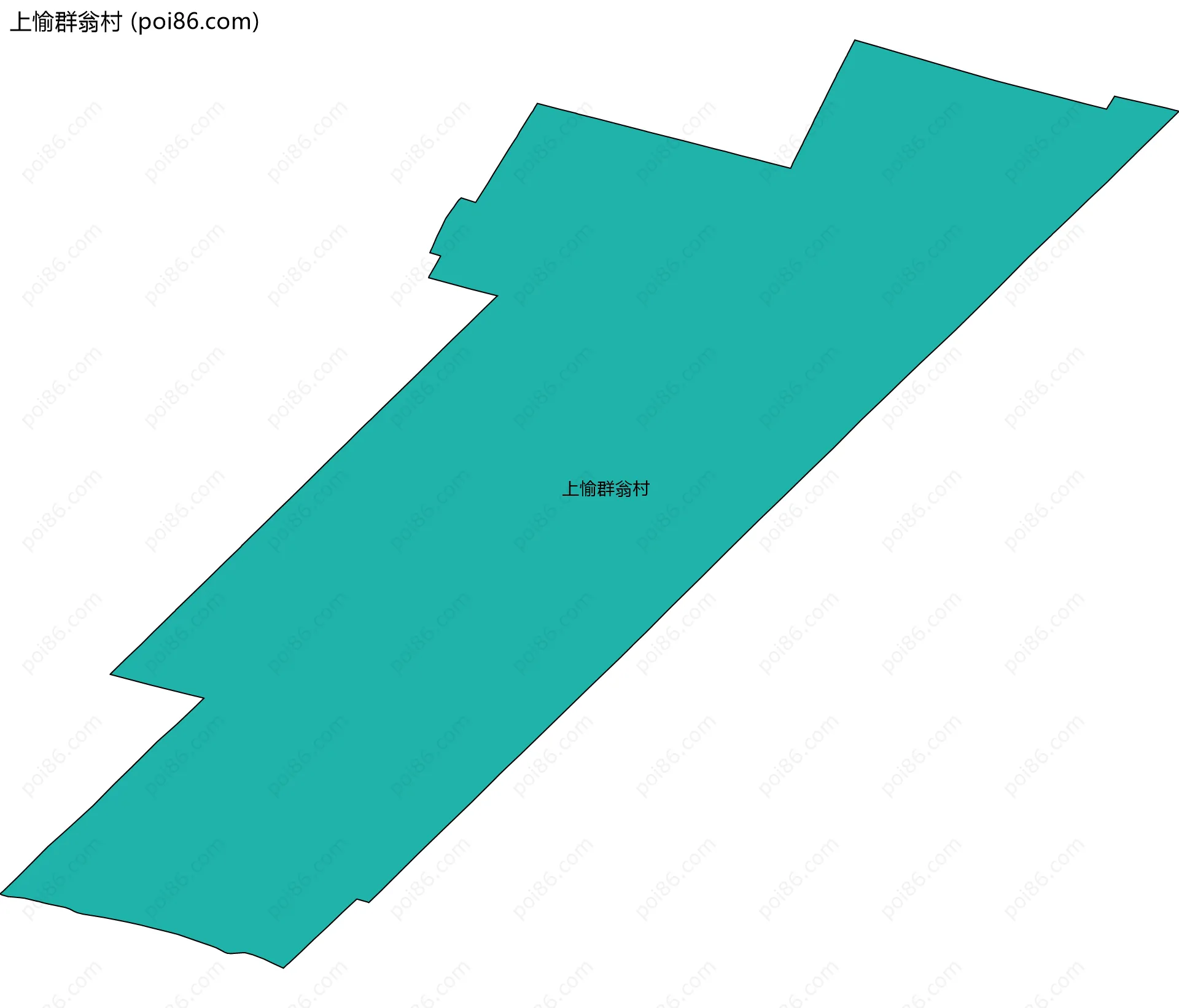 上愉群翁村边界地图