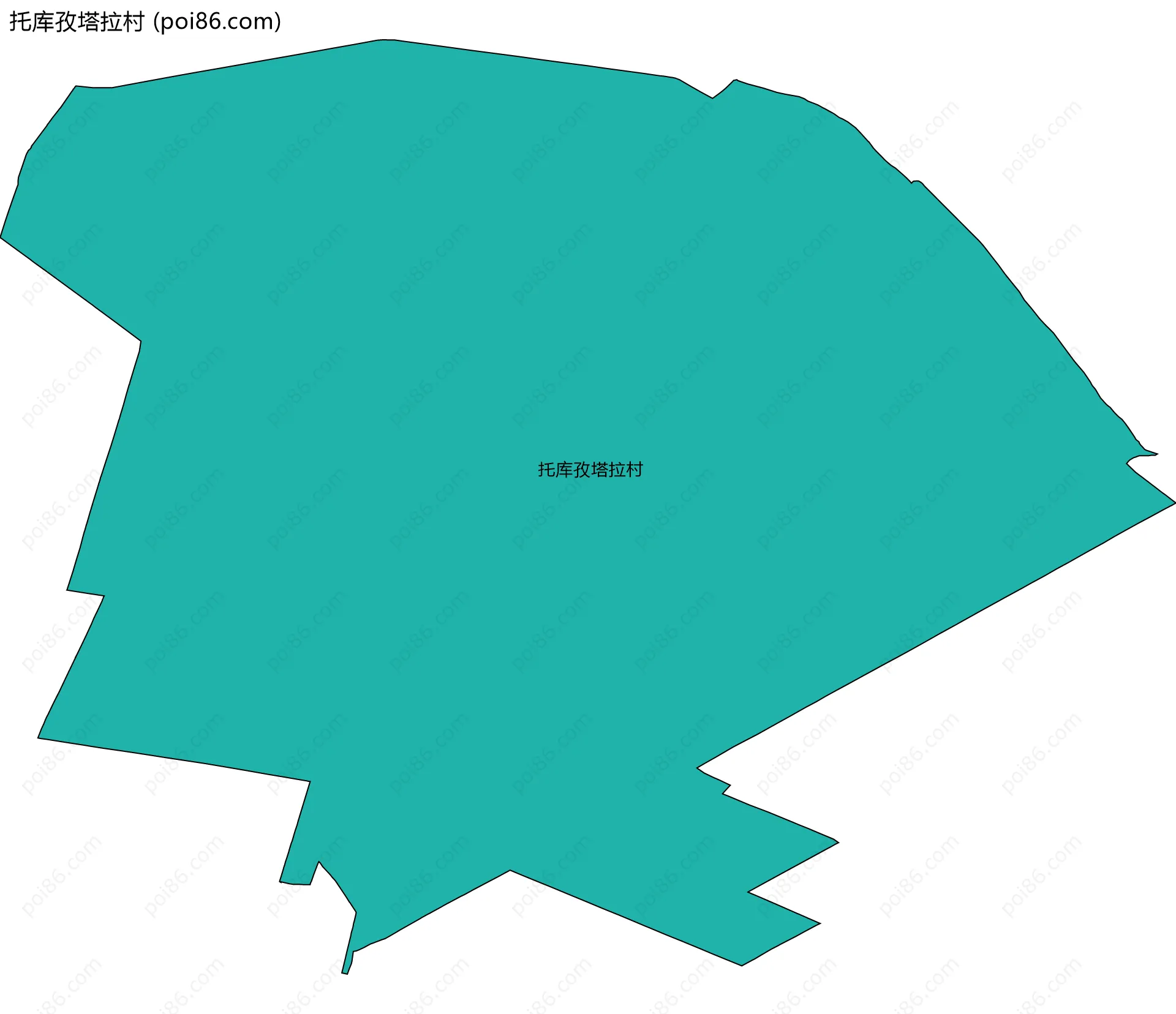 托库孜塔拉村边界地图