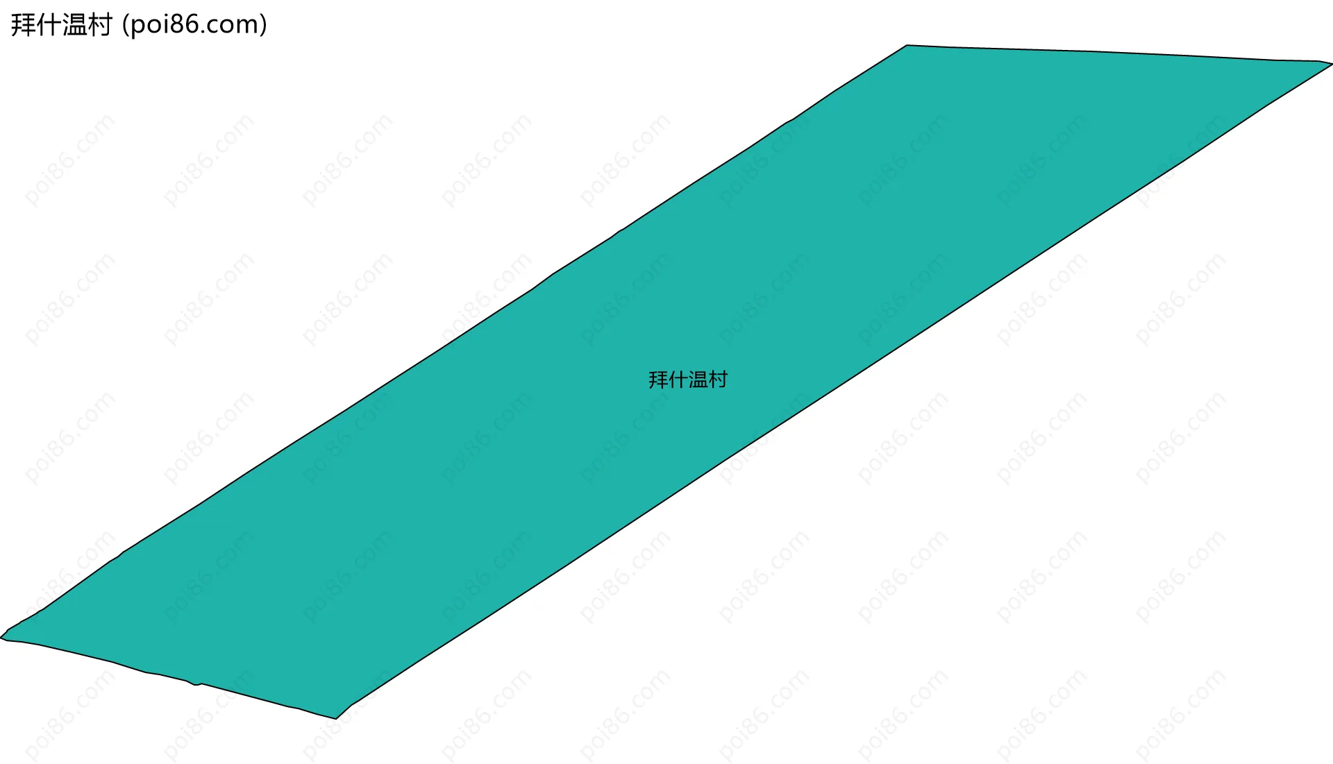 拜什温村边界地图