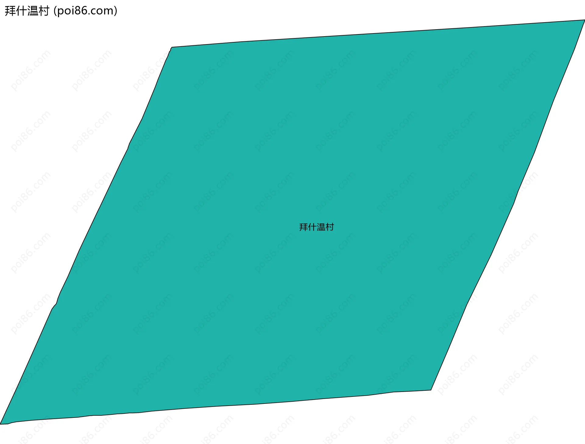 拜什温村边界地图