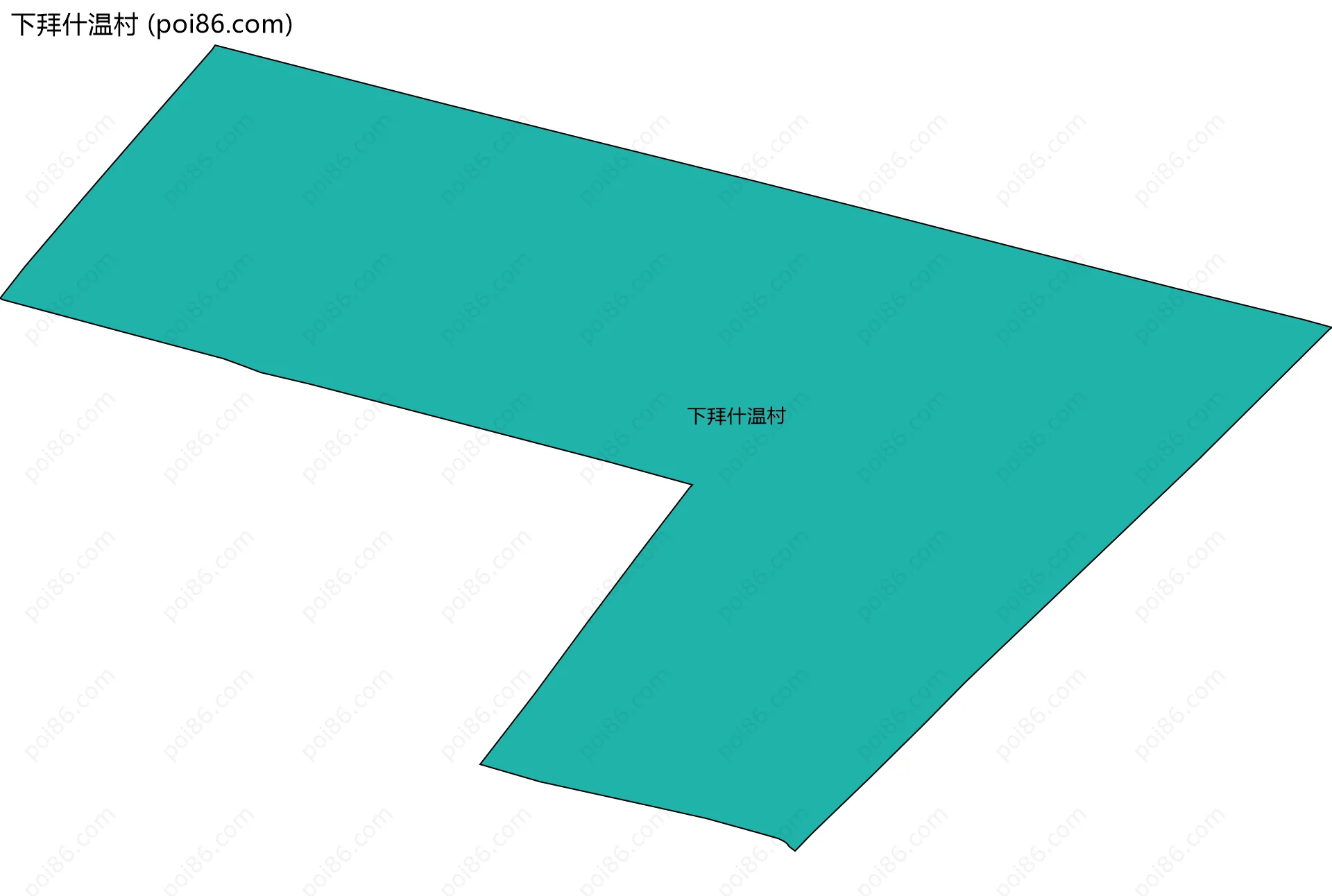 下拜什温村边界地图