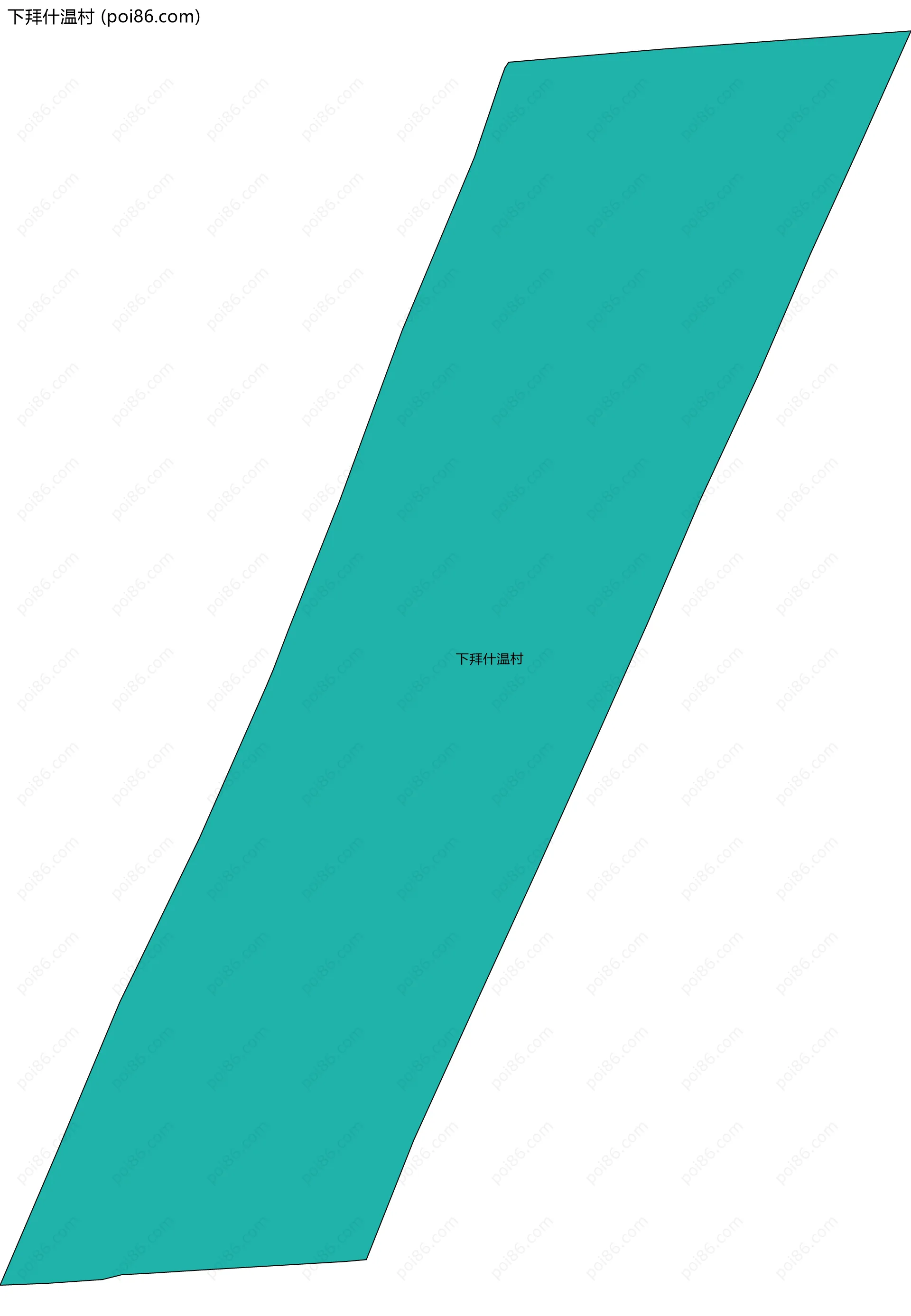 下拜什温村边界地图