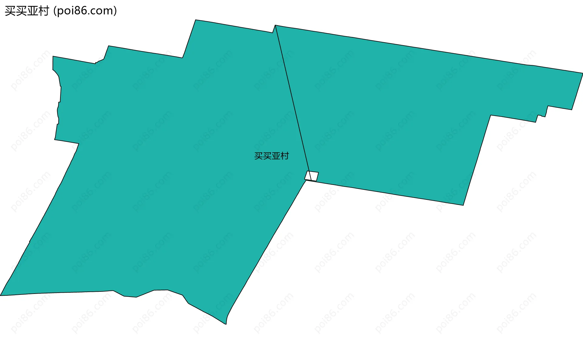 买买亚村边界地图