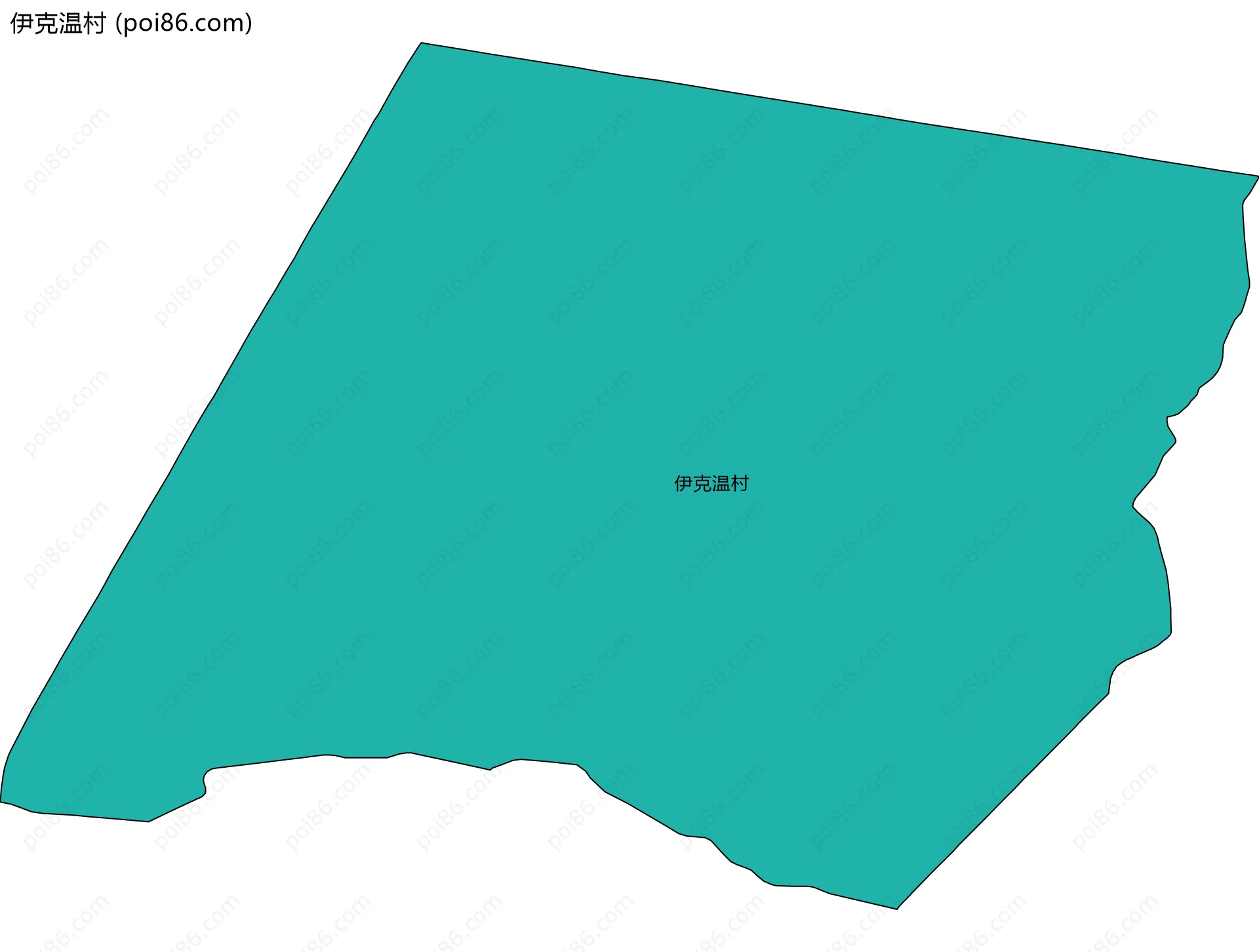 伊克温村边界地图