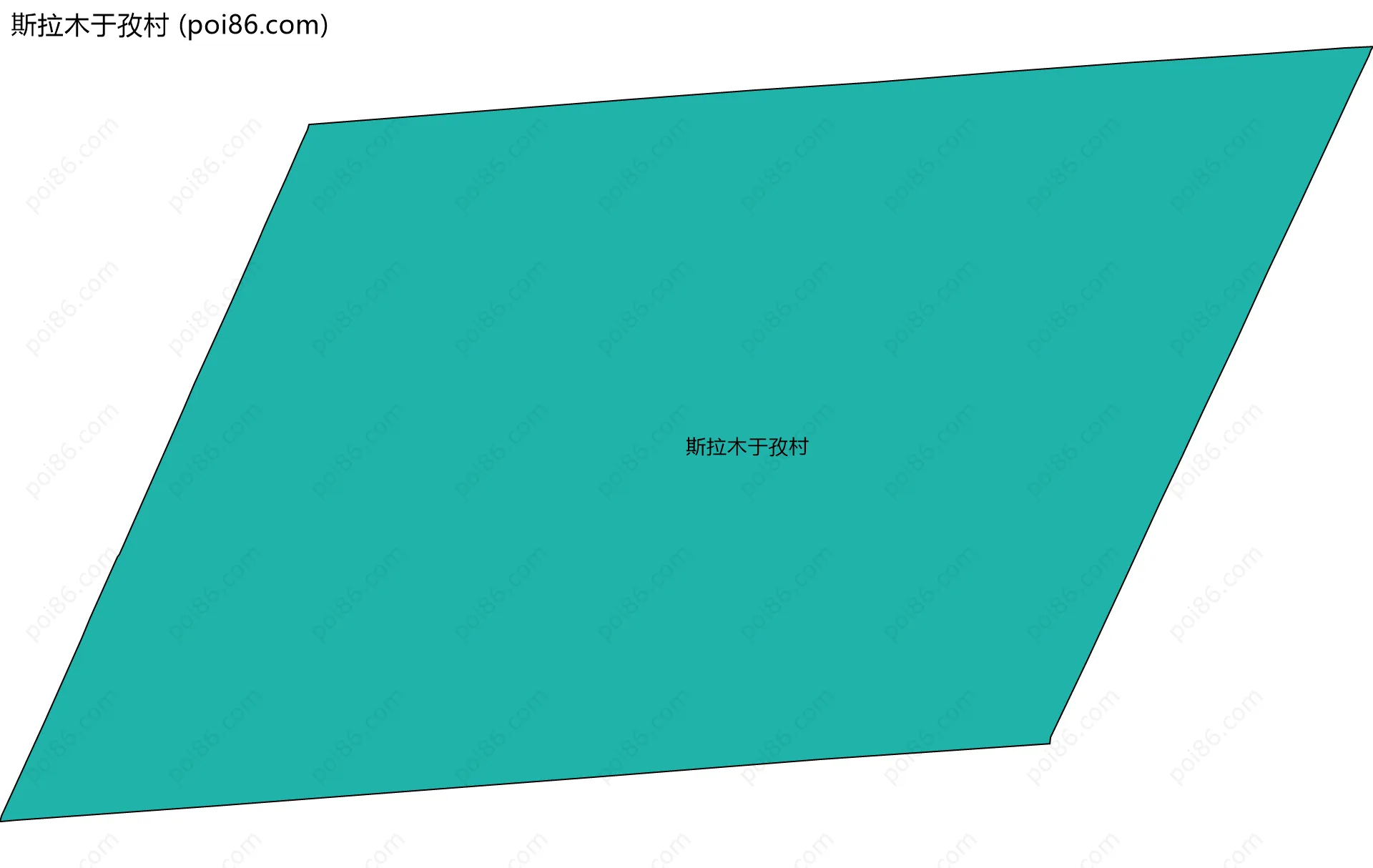 斯拉木于孜村边界地图