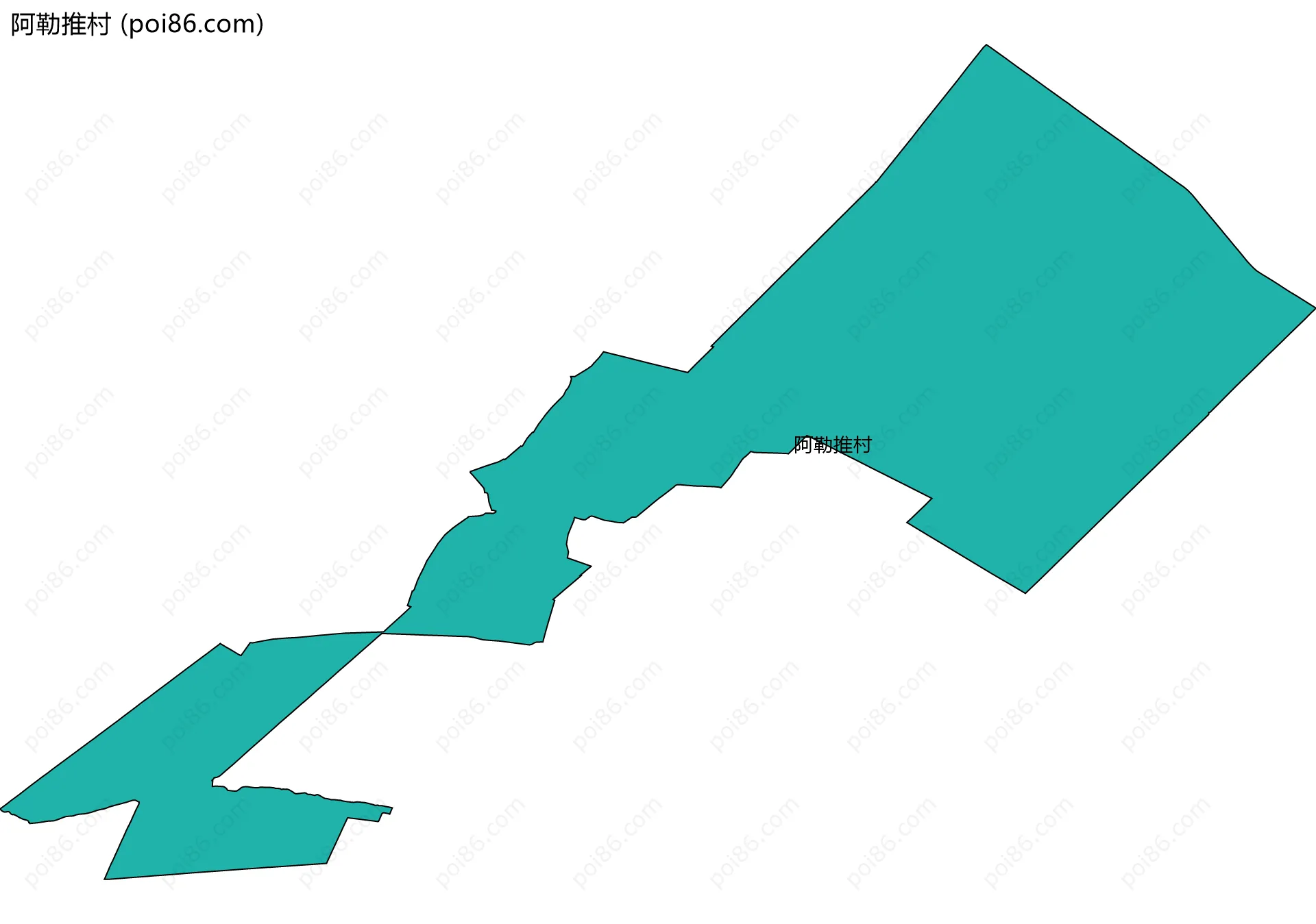 阿勒推村边界地图