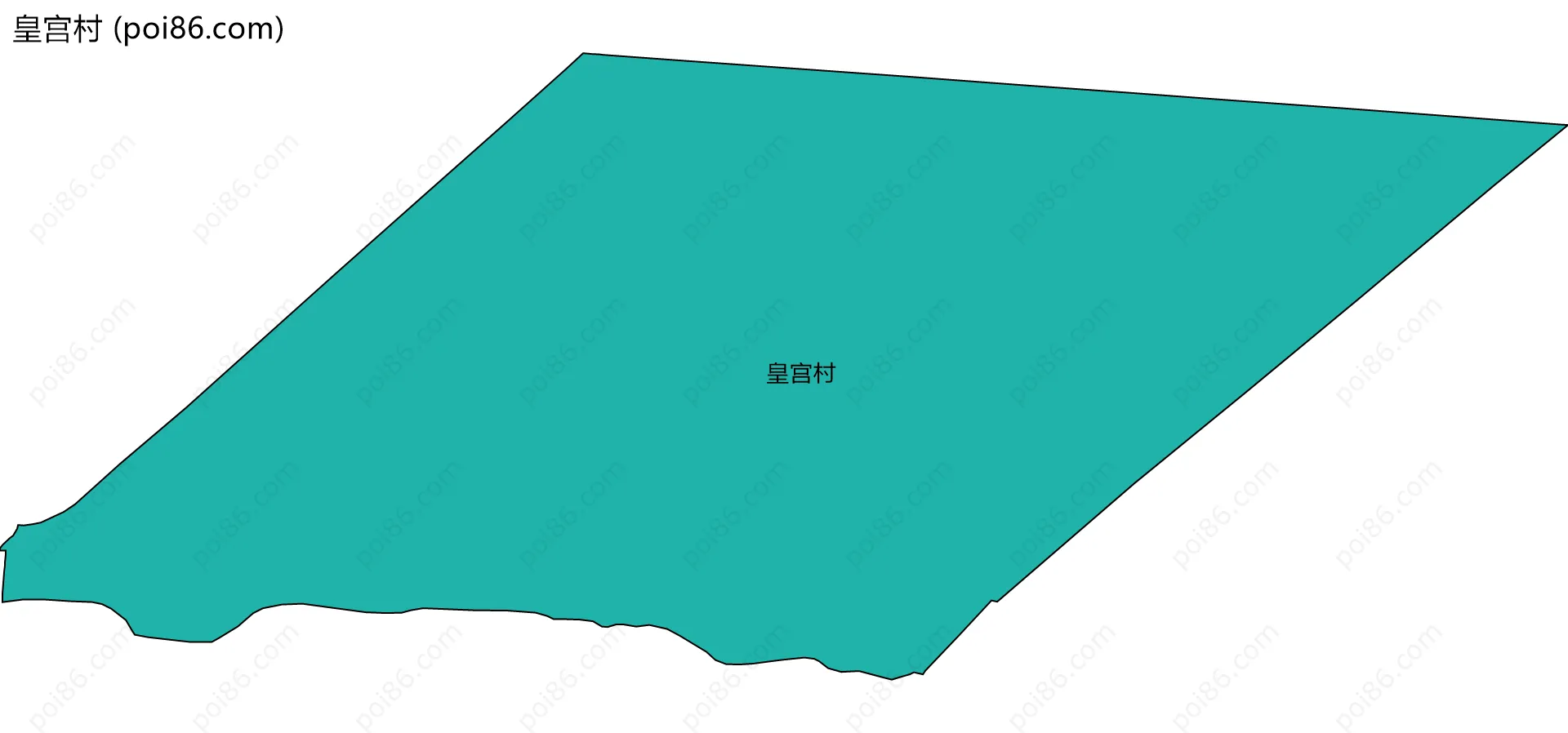 皇宫村边界地图