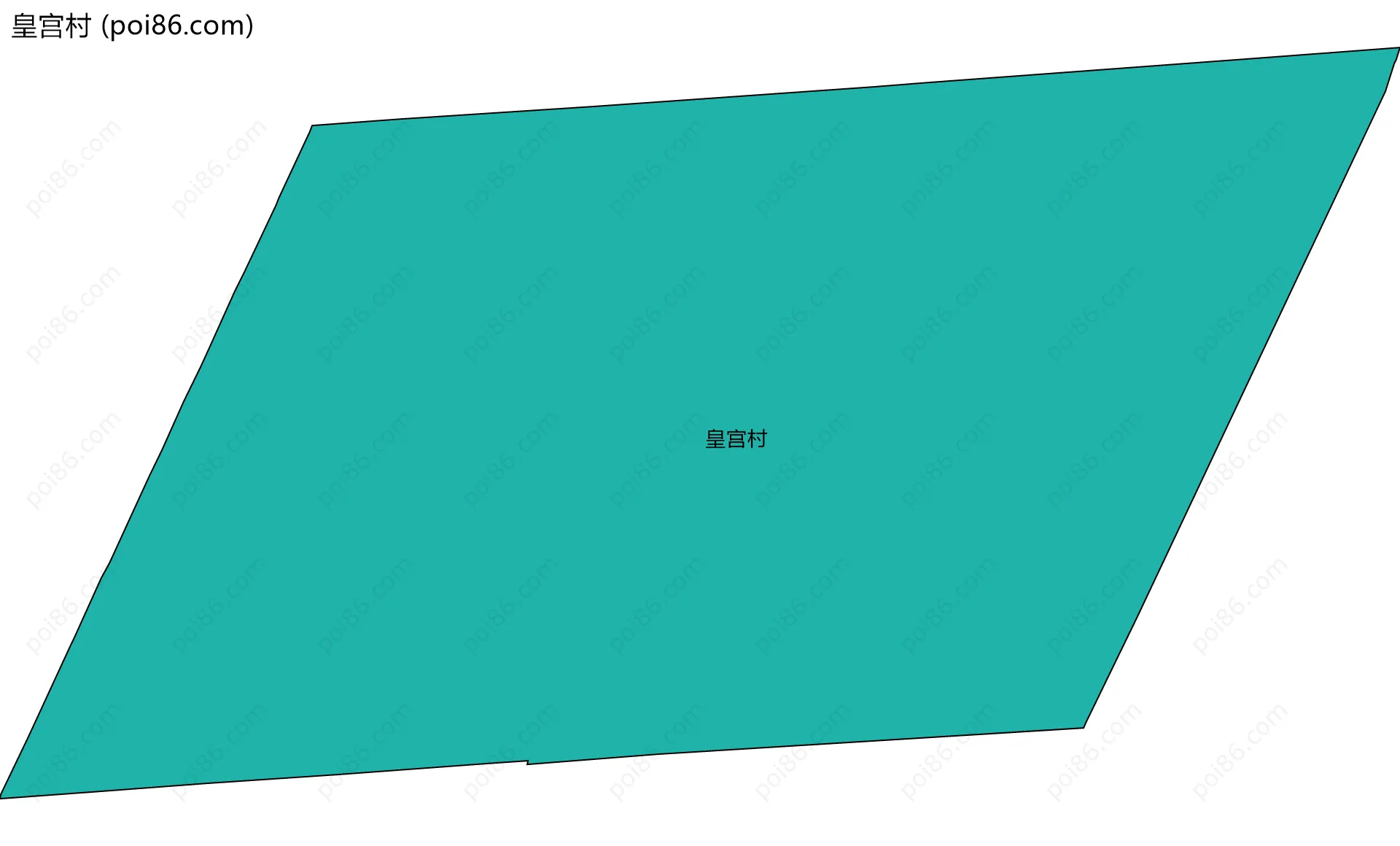 皇宫村边界地图