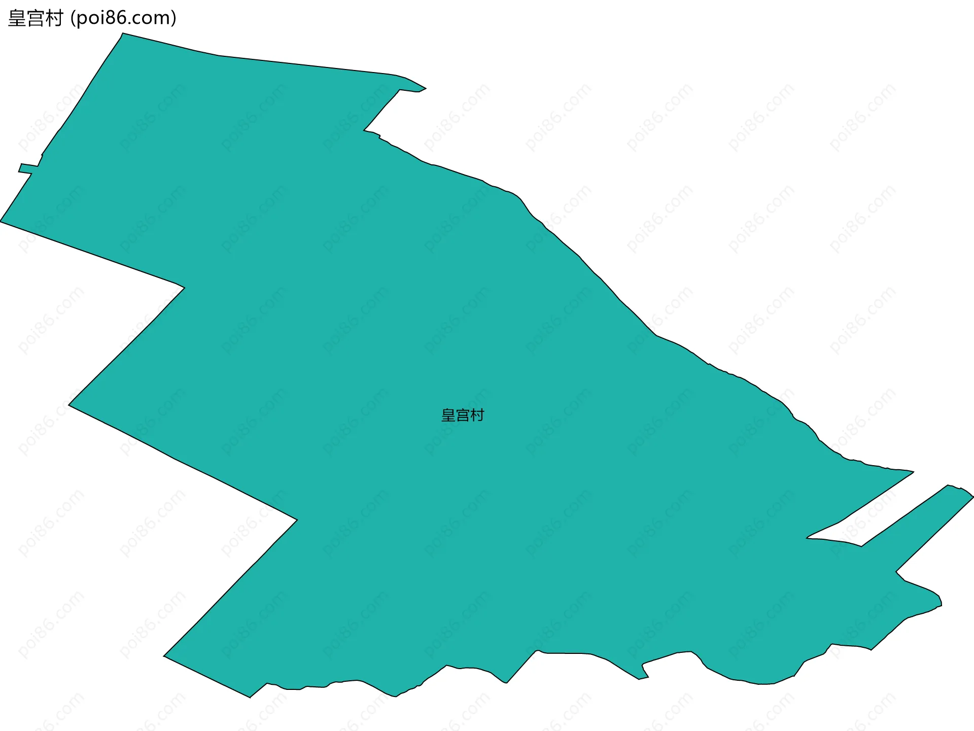 皇宫村边界地图
