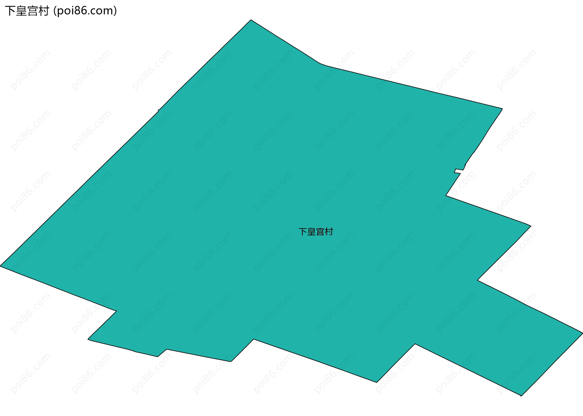 下皇宫村边界地图