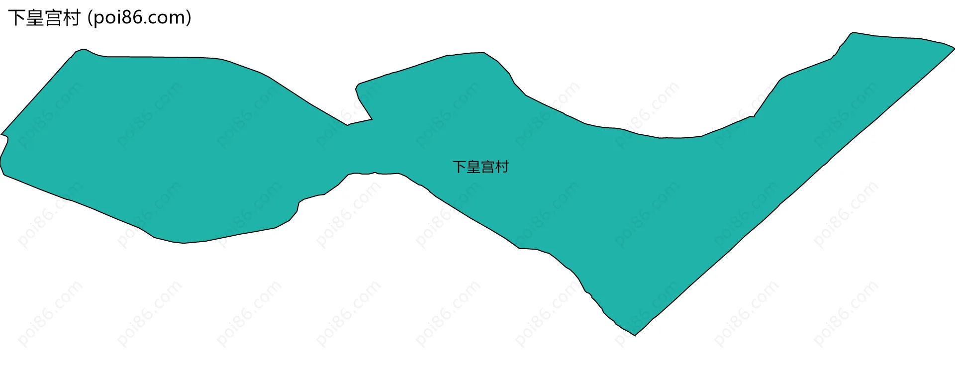 下皇宫村边界地图