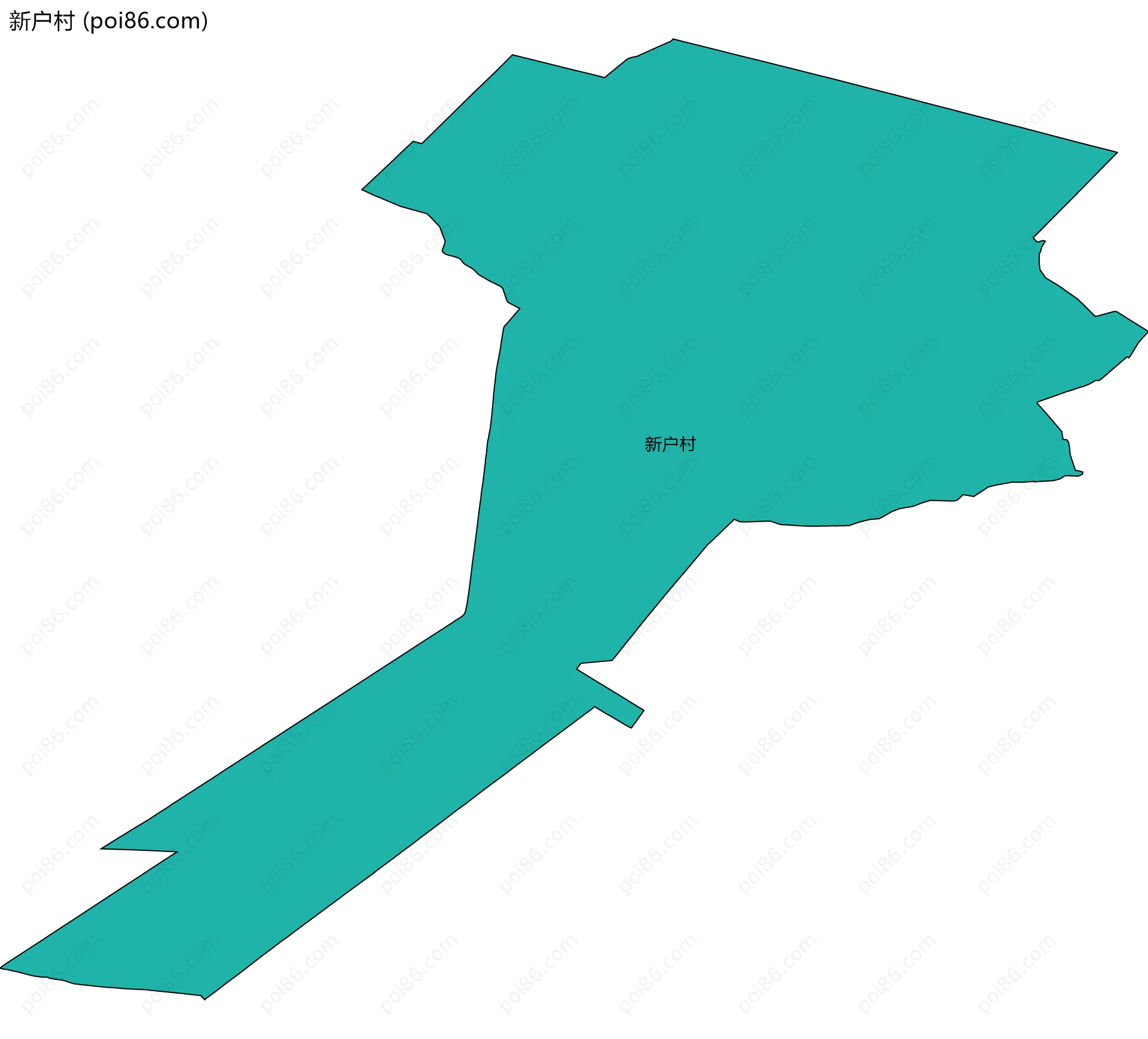新户村边界地图