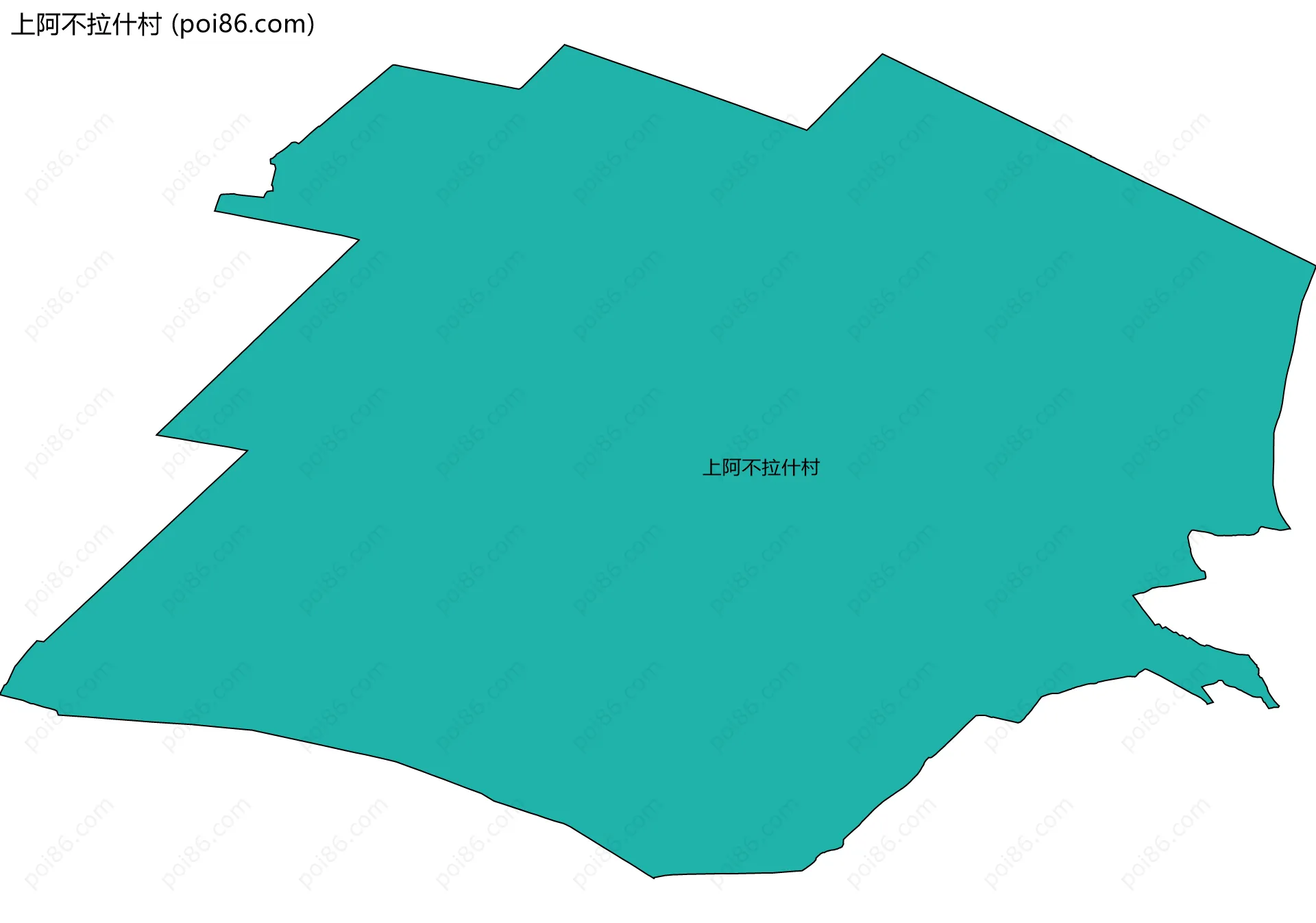 上阿不拉什村边界地图