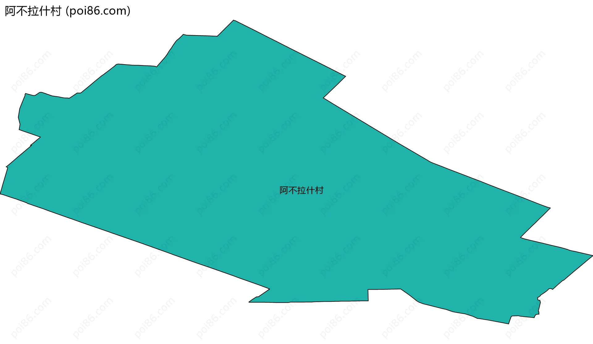 阿不拉什村边界地图