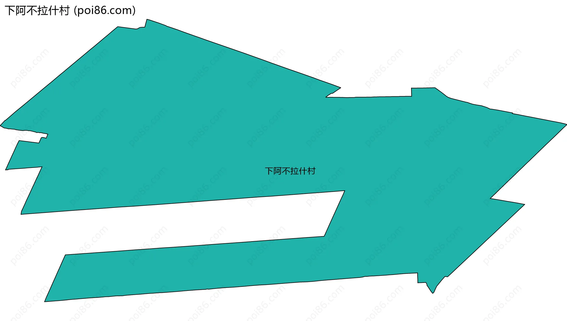 下阿不拉什村边界地图