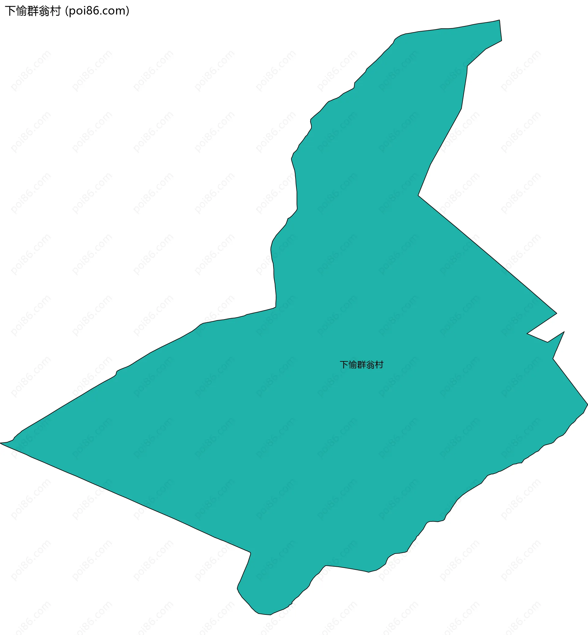 下愉群翁村边界地图