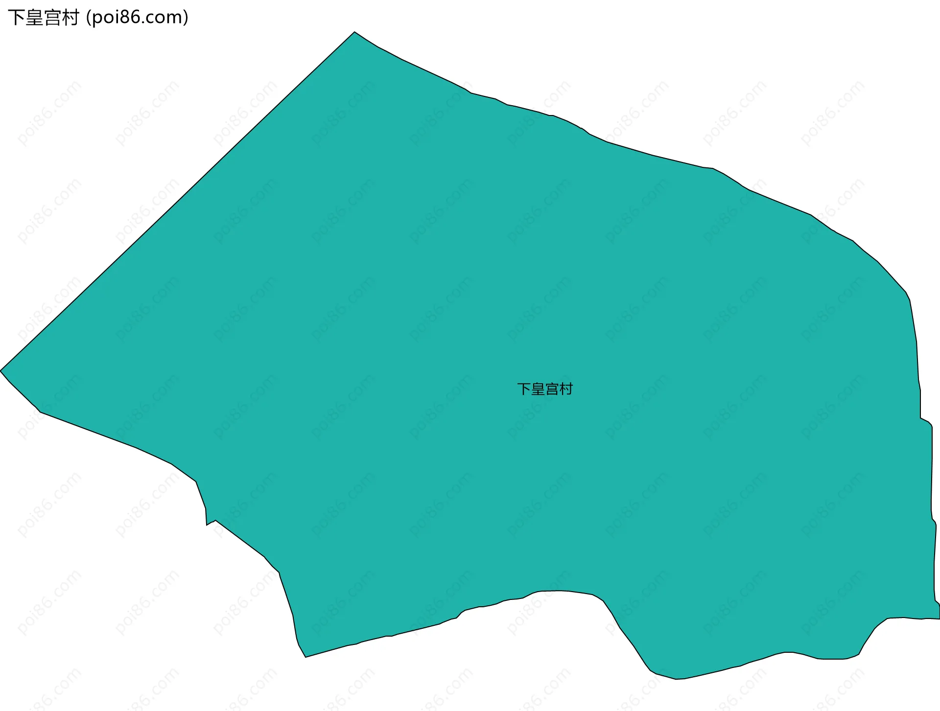下皇宫村边界地图