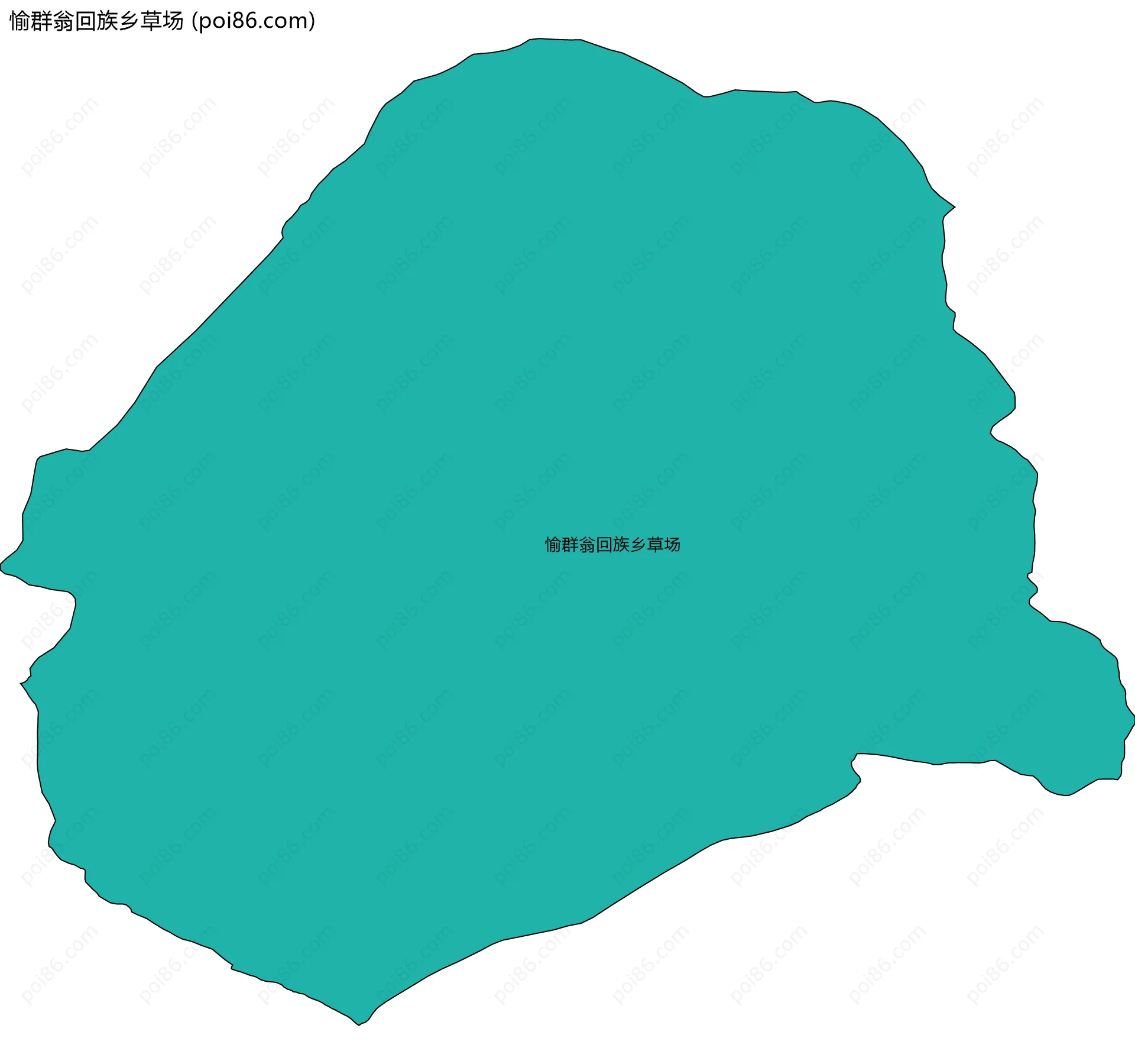 愉群翁回族乡草场边界地图