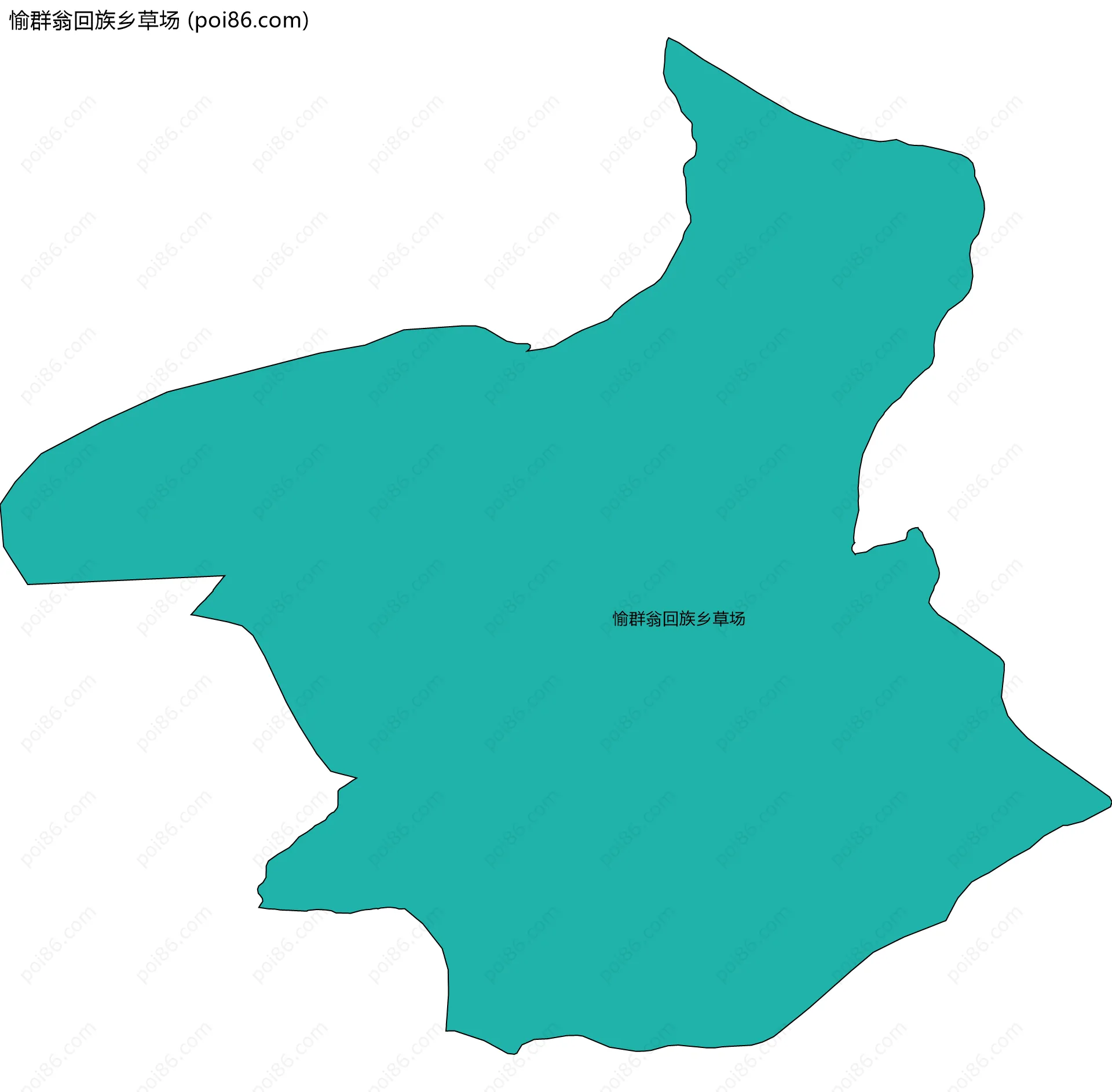 愉群翁回族乡草场边界地图