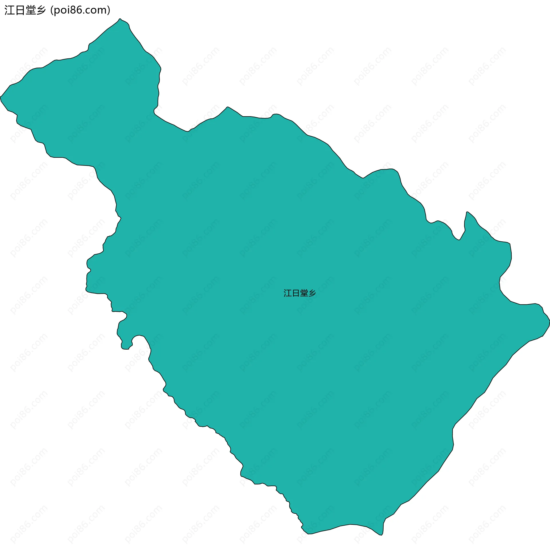 江日堂乡边界地图