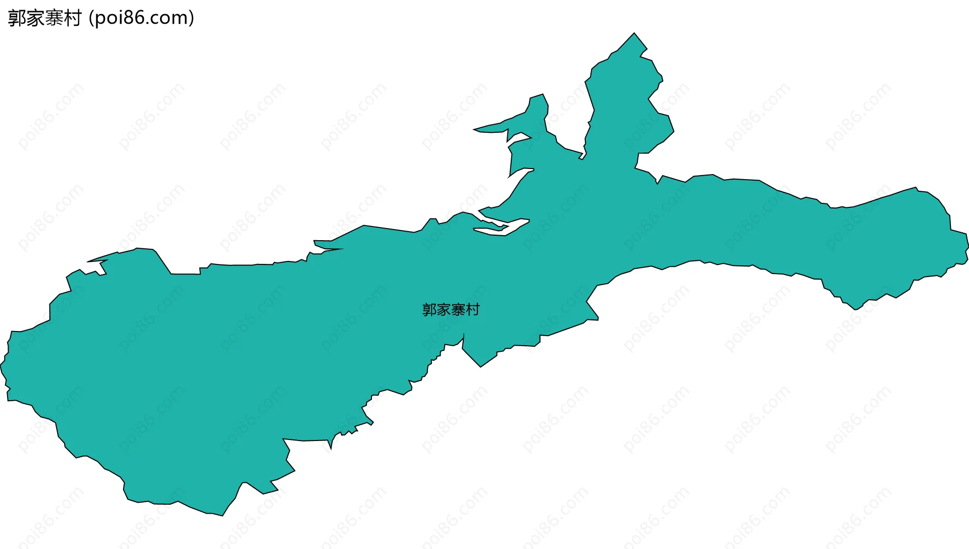 郭家寨村边界地图