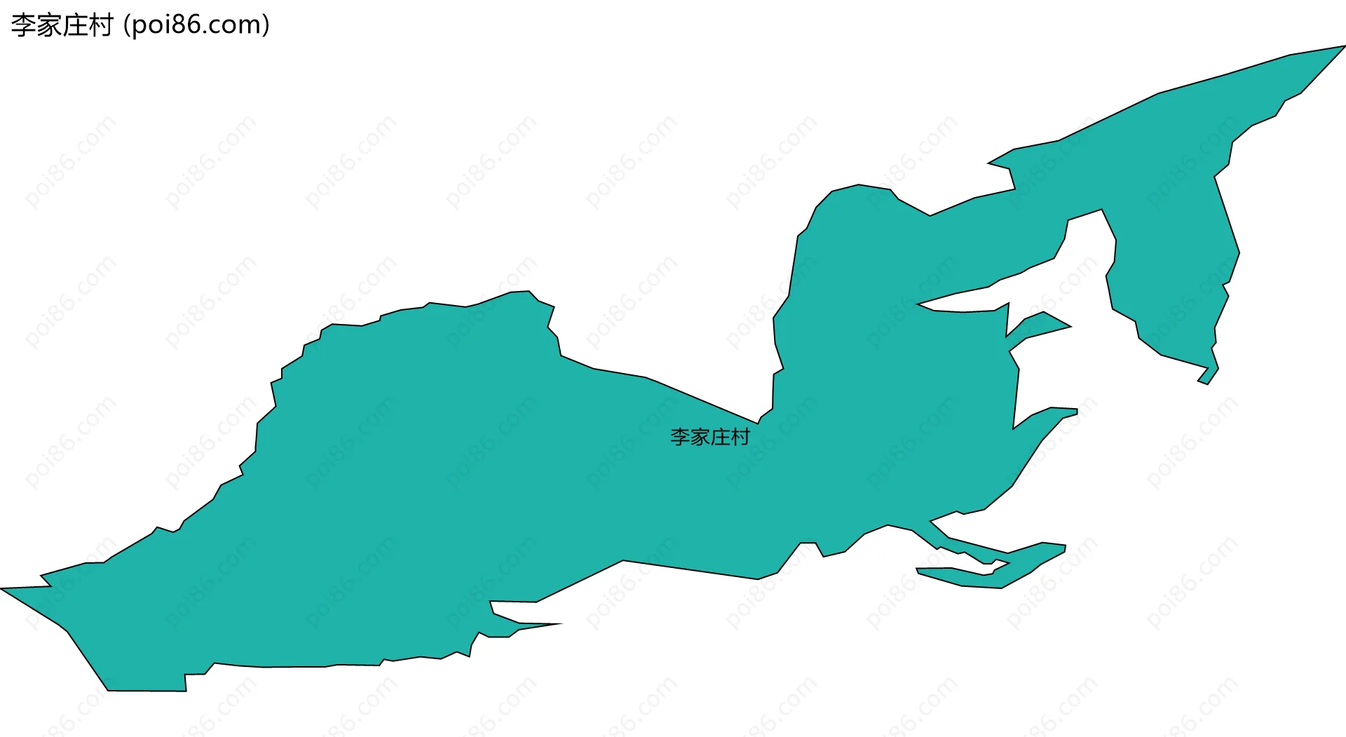 李家庄村边界地图