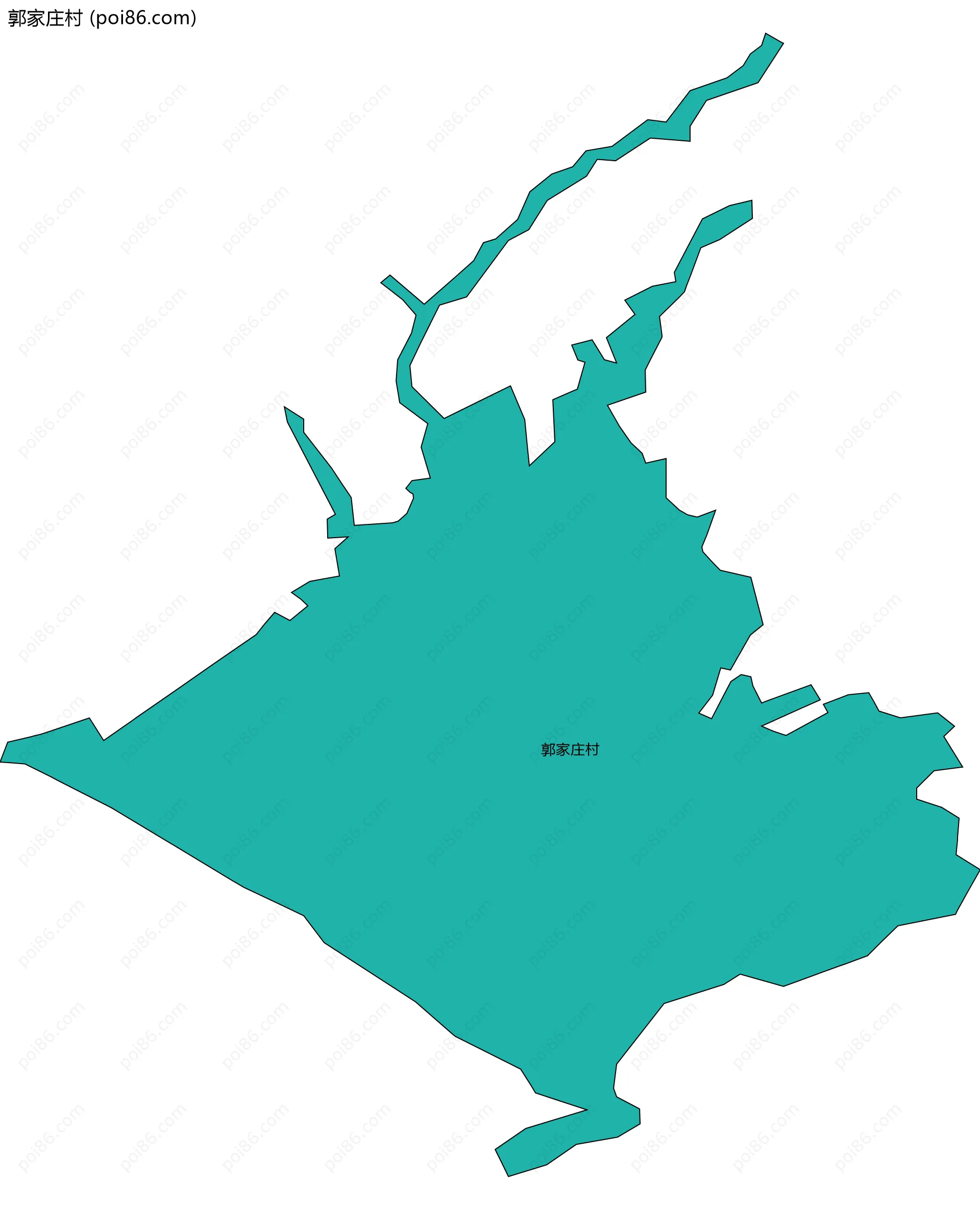 郭家庄村边界地图