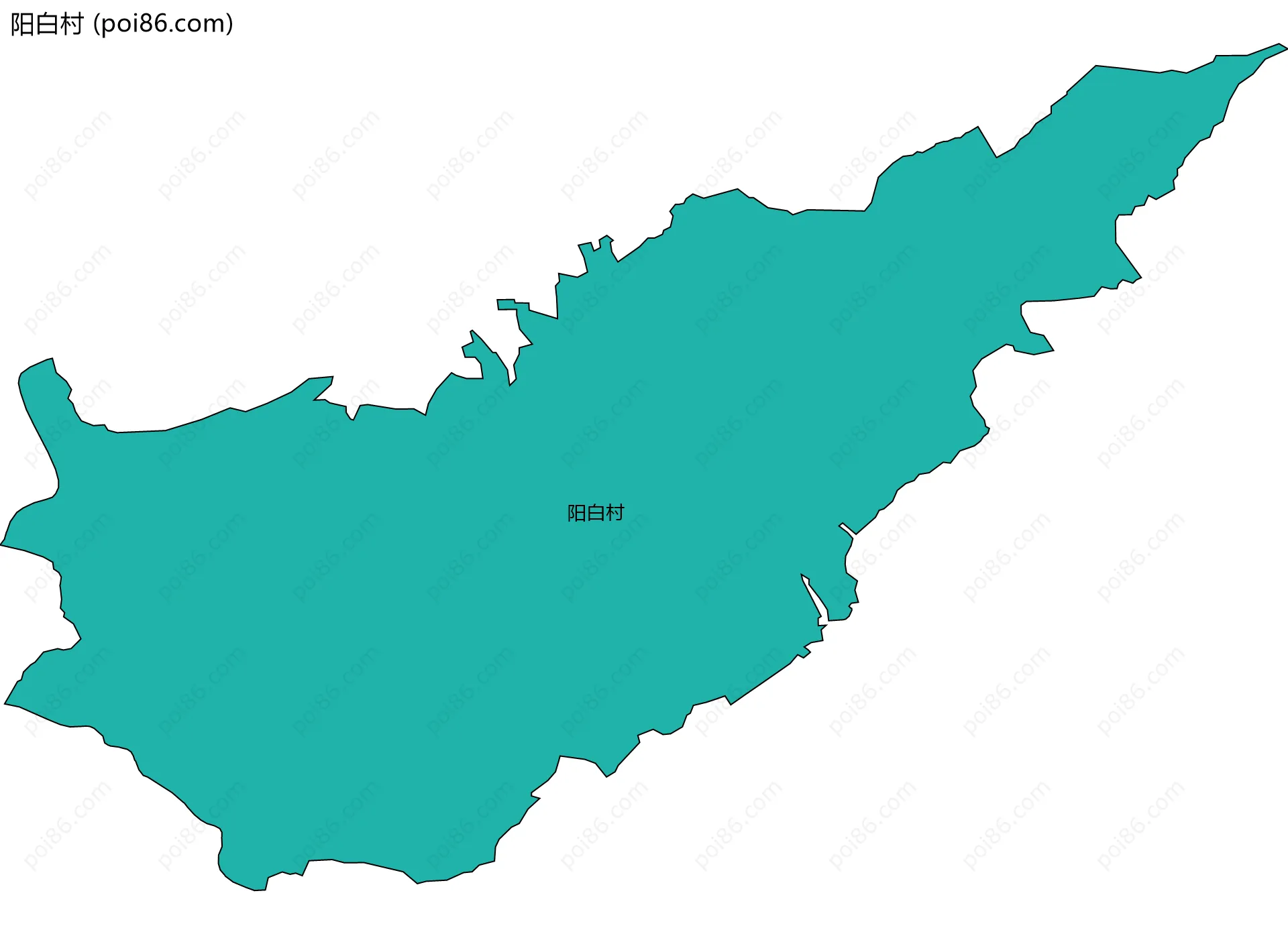 阳白村边界地图