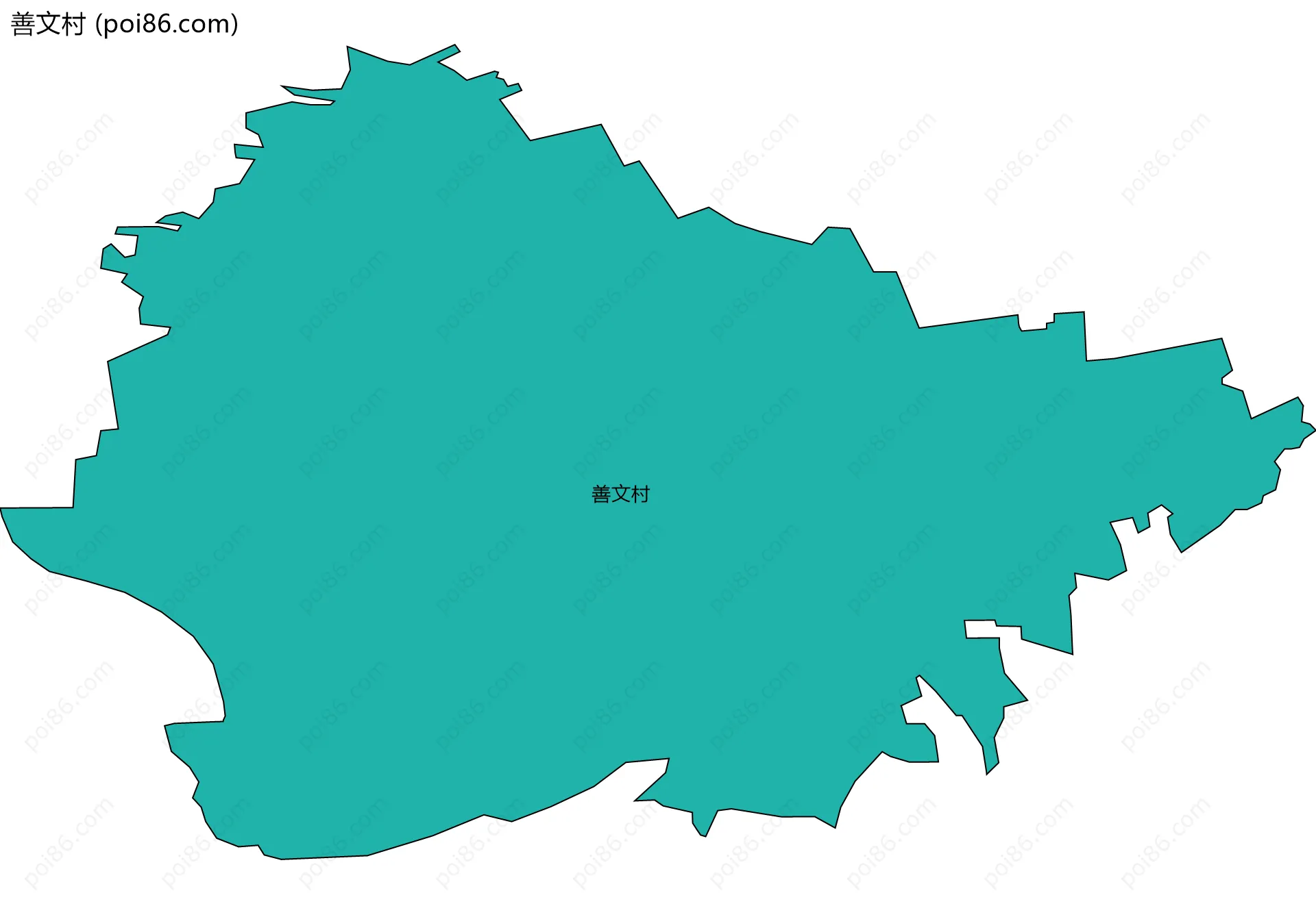 善文村边界地图
