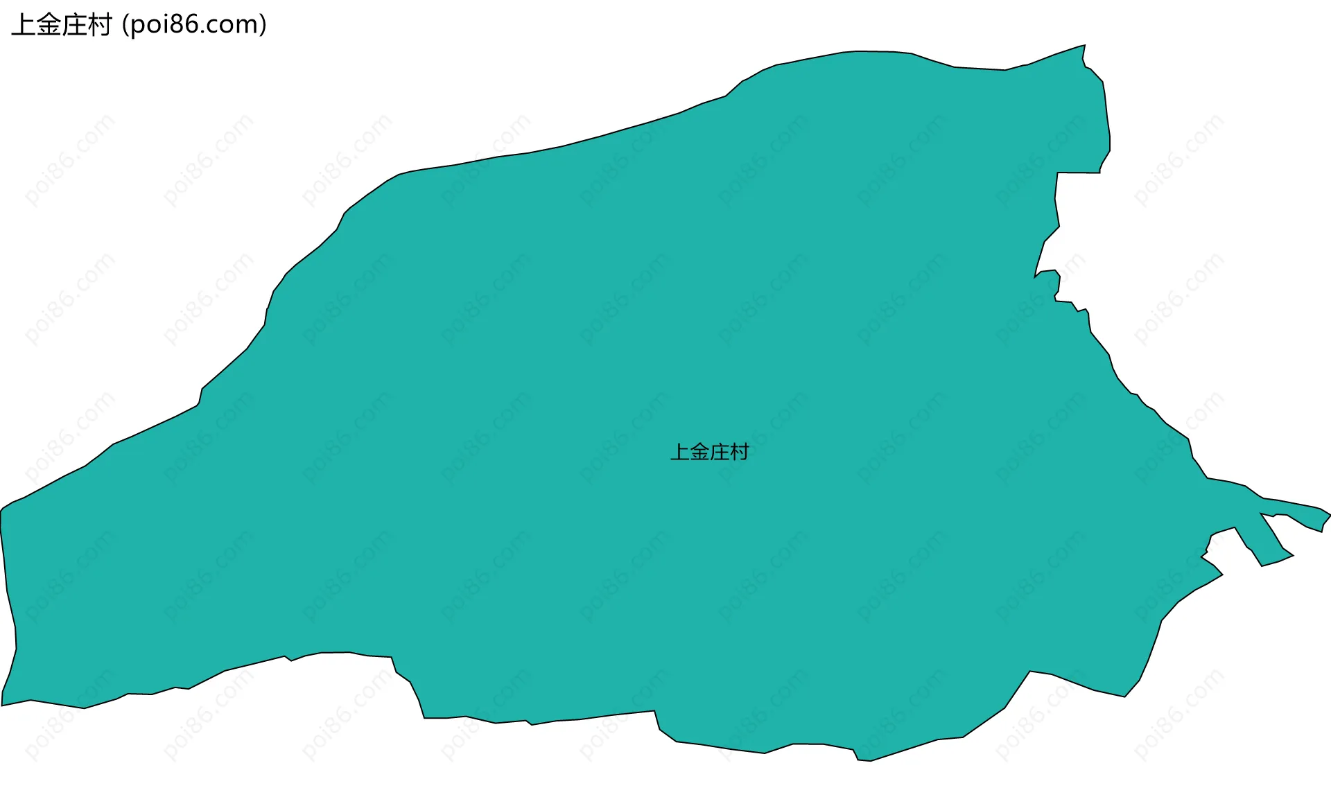 上金庄村边界地图