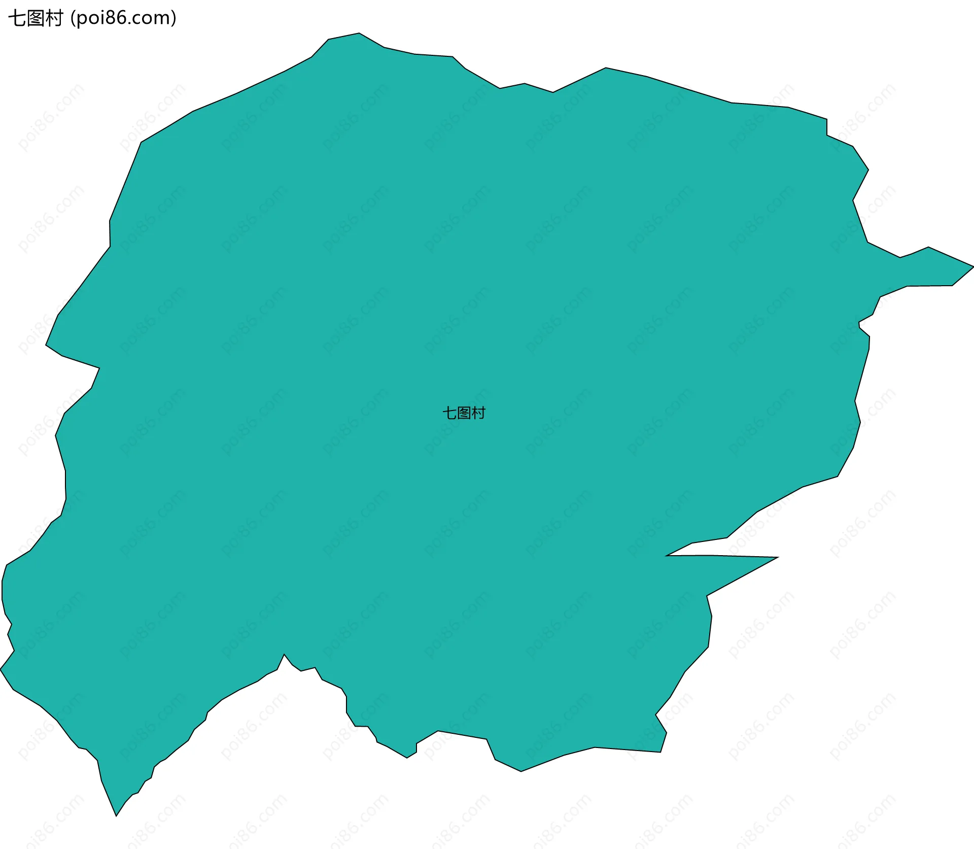 七图村边界地图