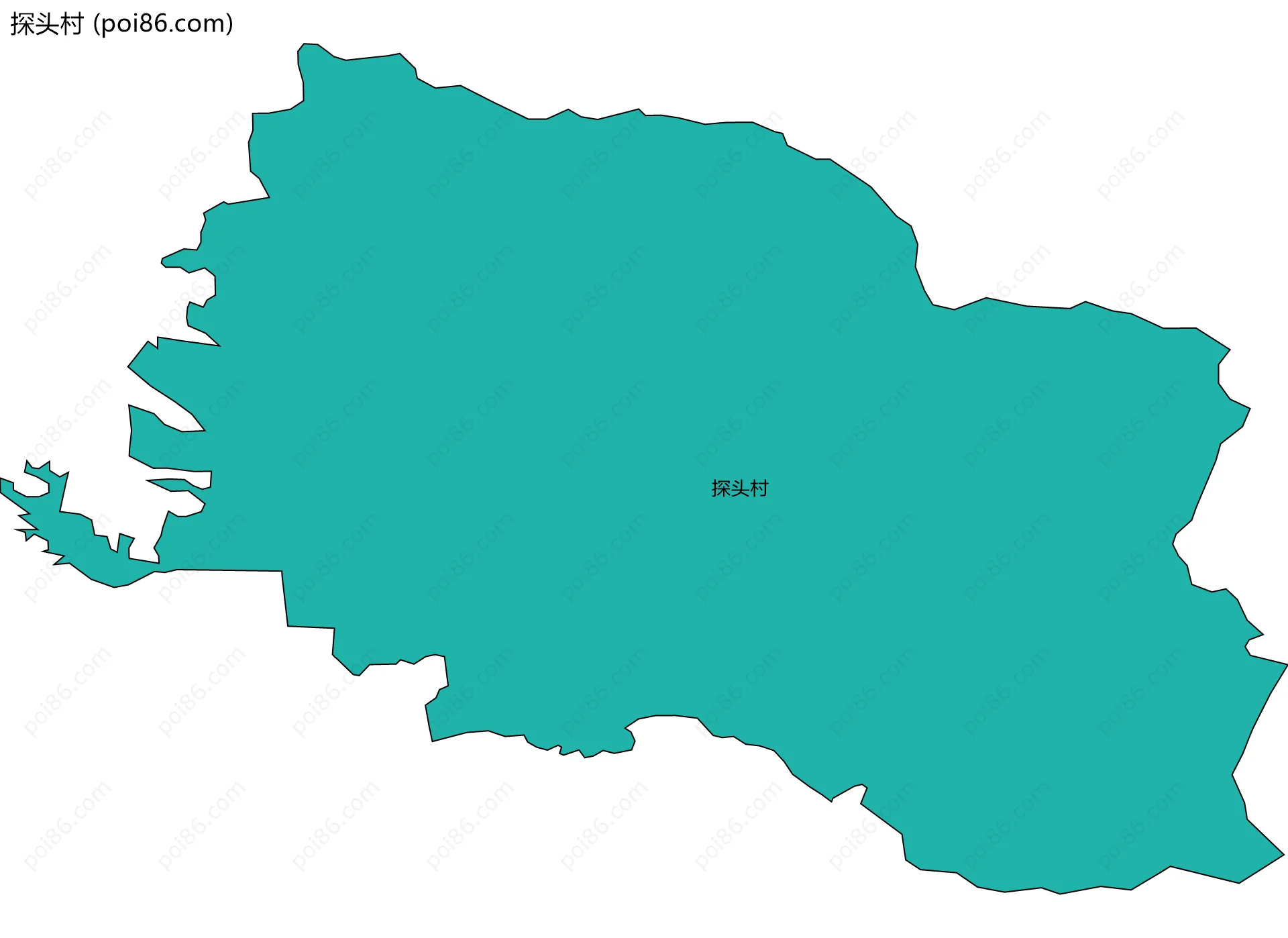 探头村边界地图