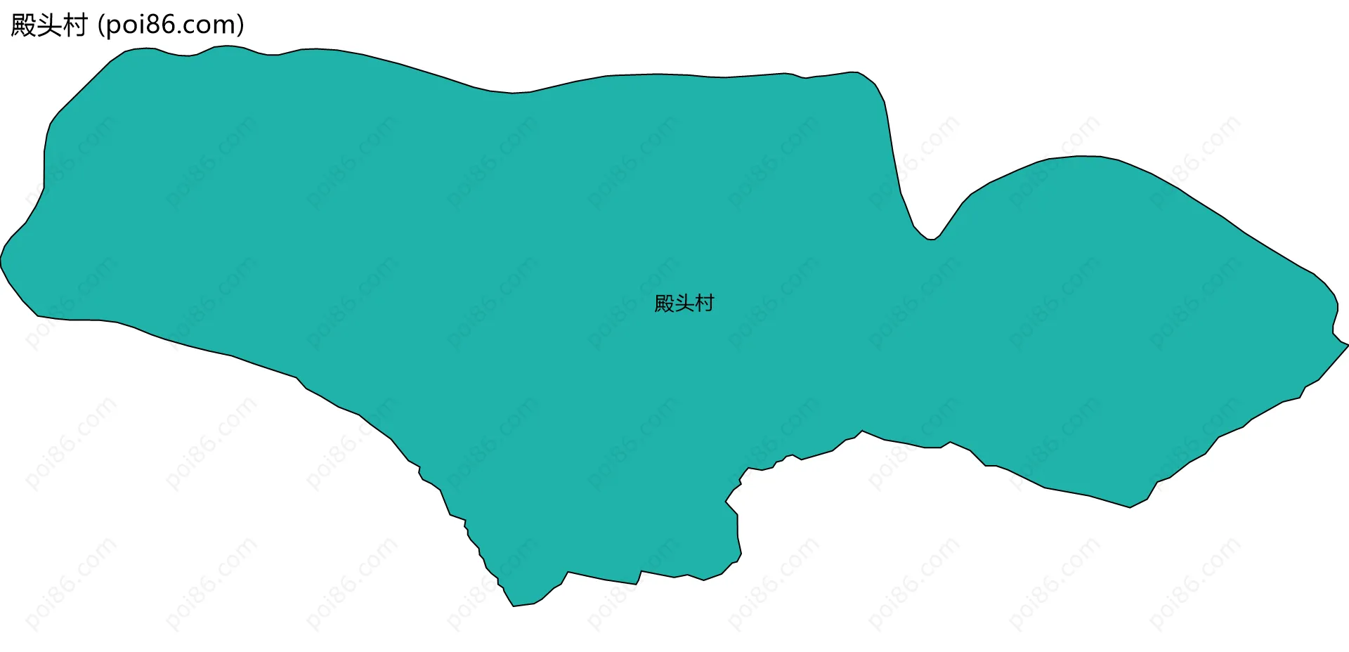 殿头村边界地图