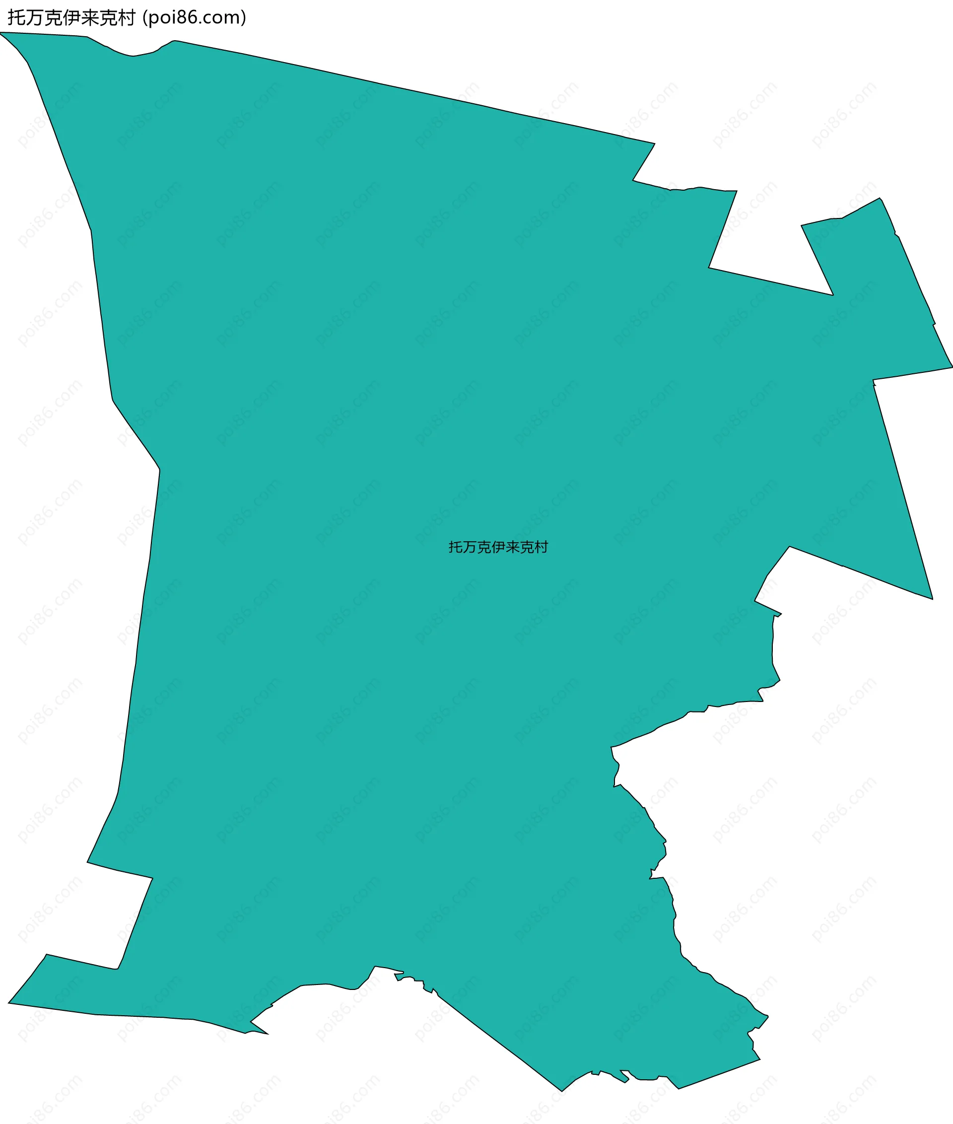 托万克伊来克村边界地图