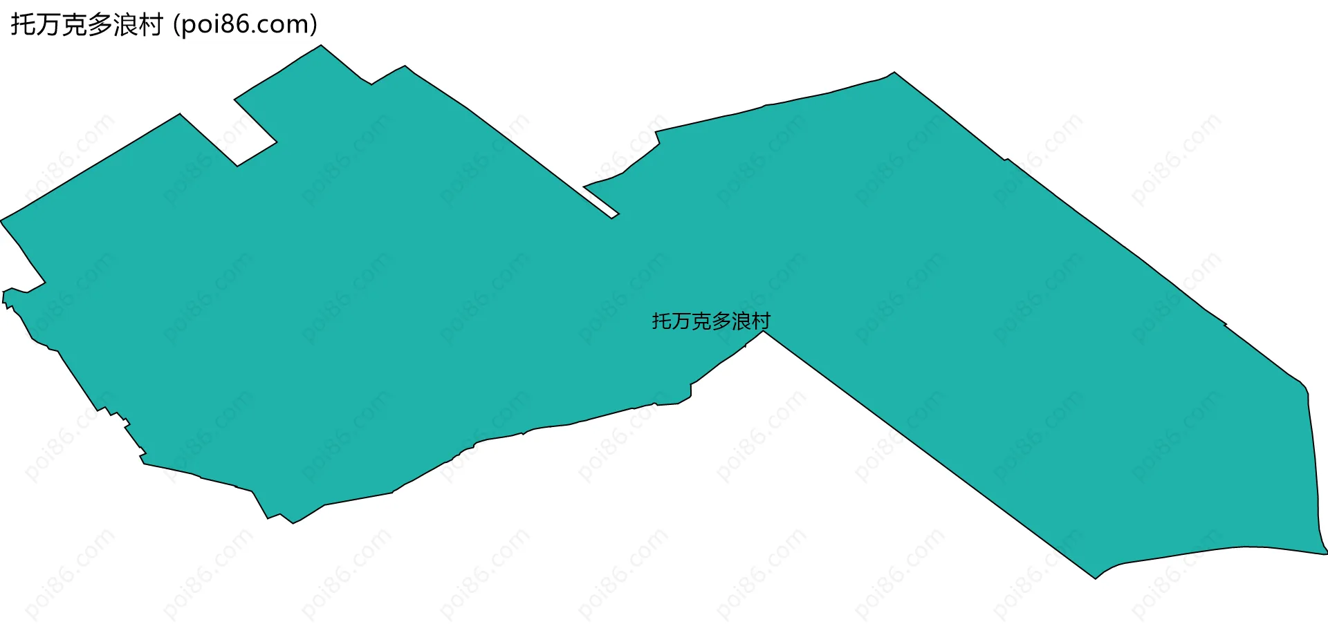 托万克多浪村边界地图