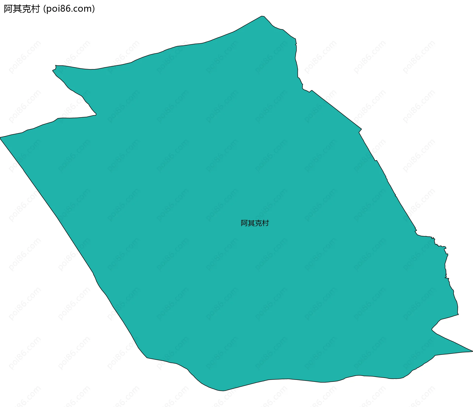 阿其克村边界地图