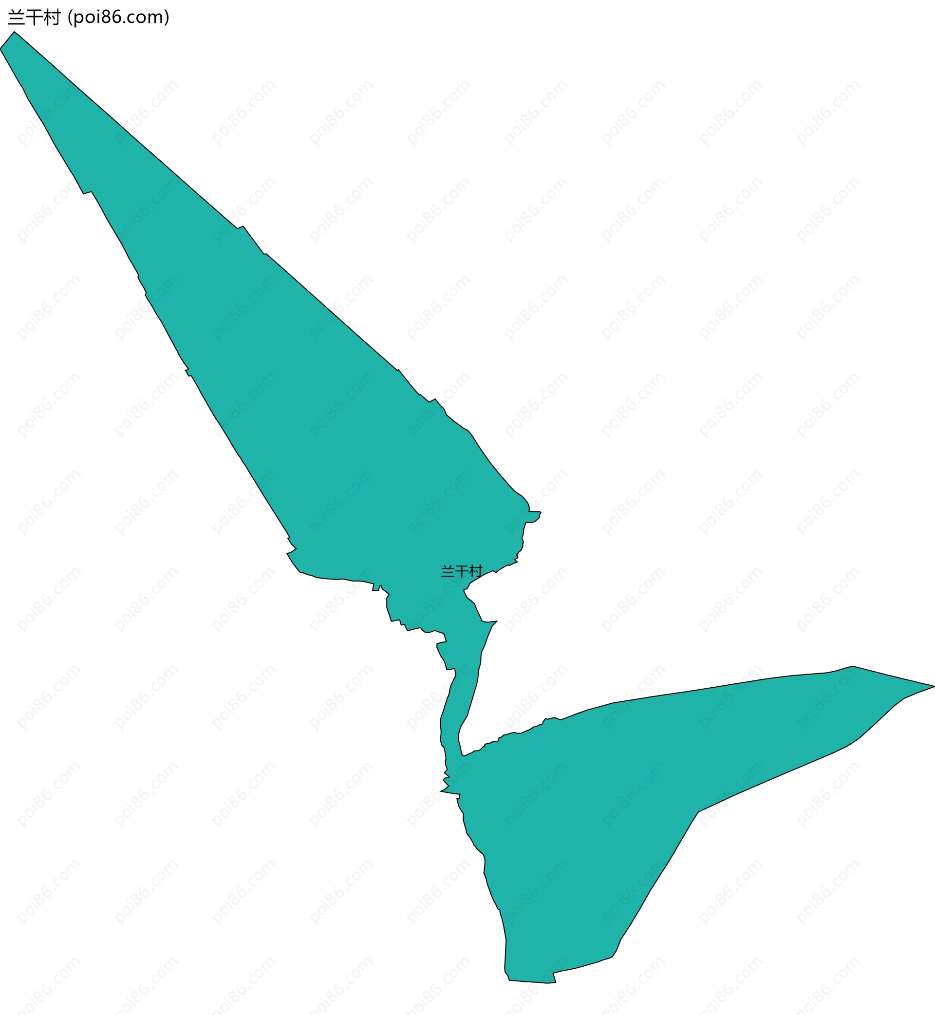 兰干村边界地图